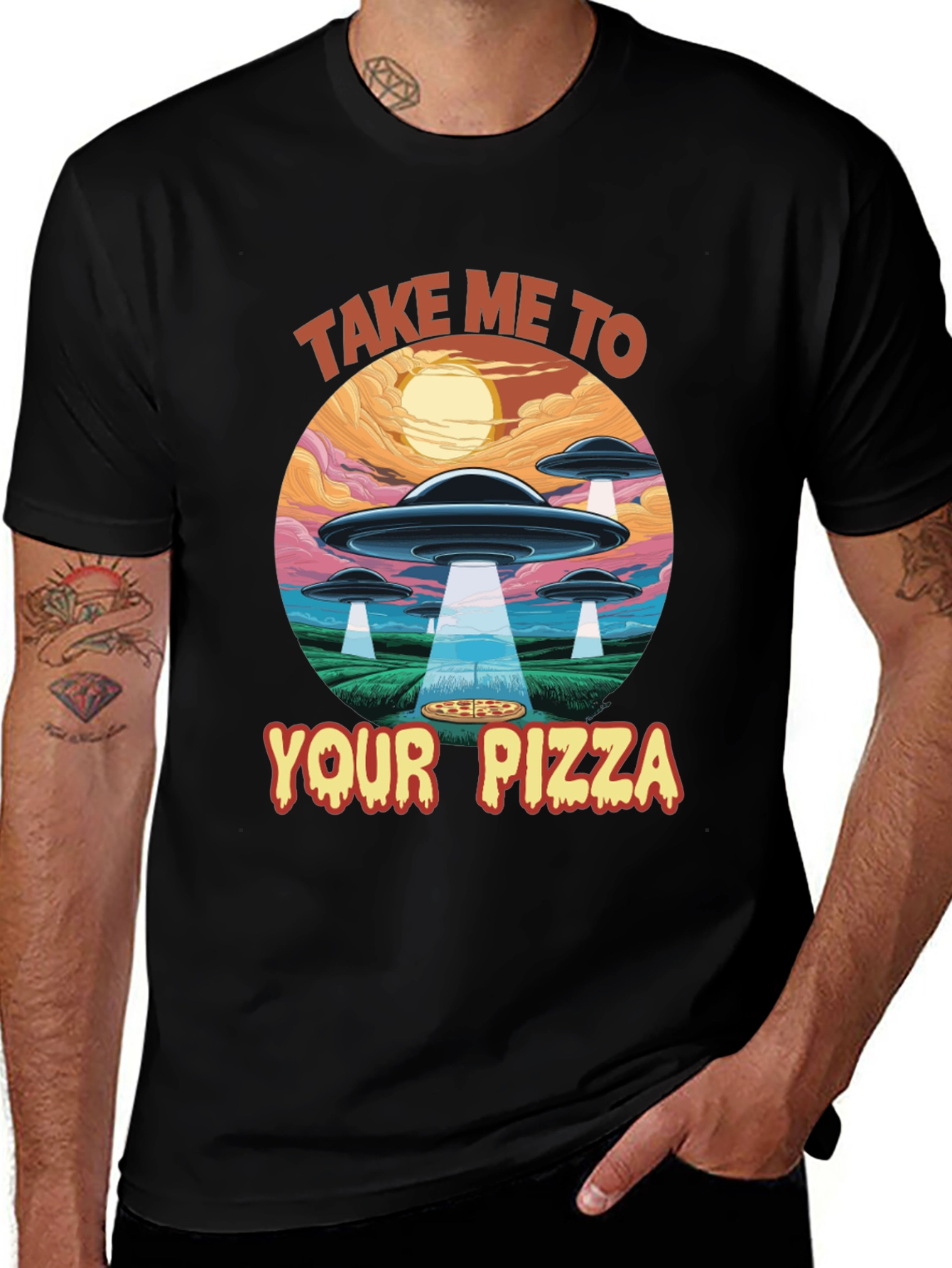 Take Me To Your Pizza Graphic T-Shirt