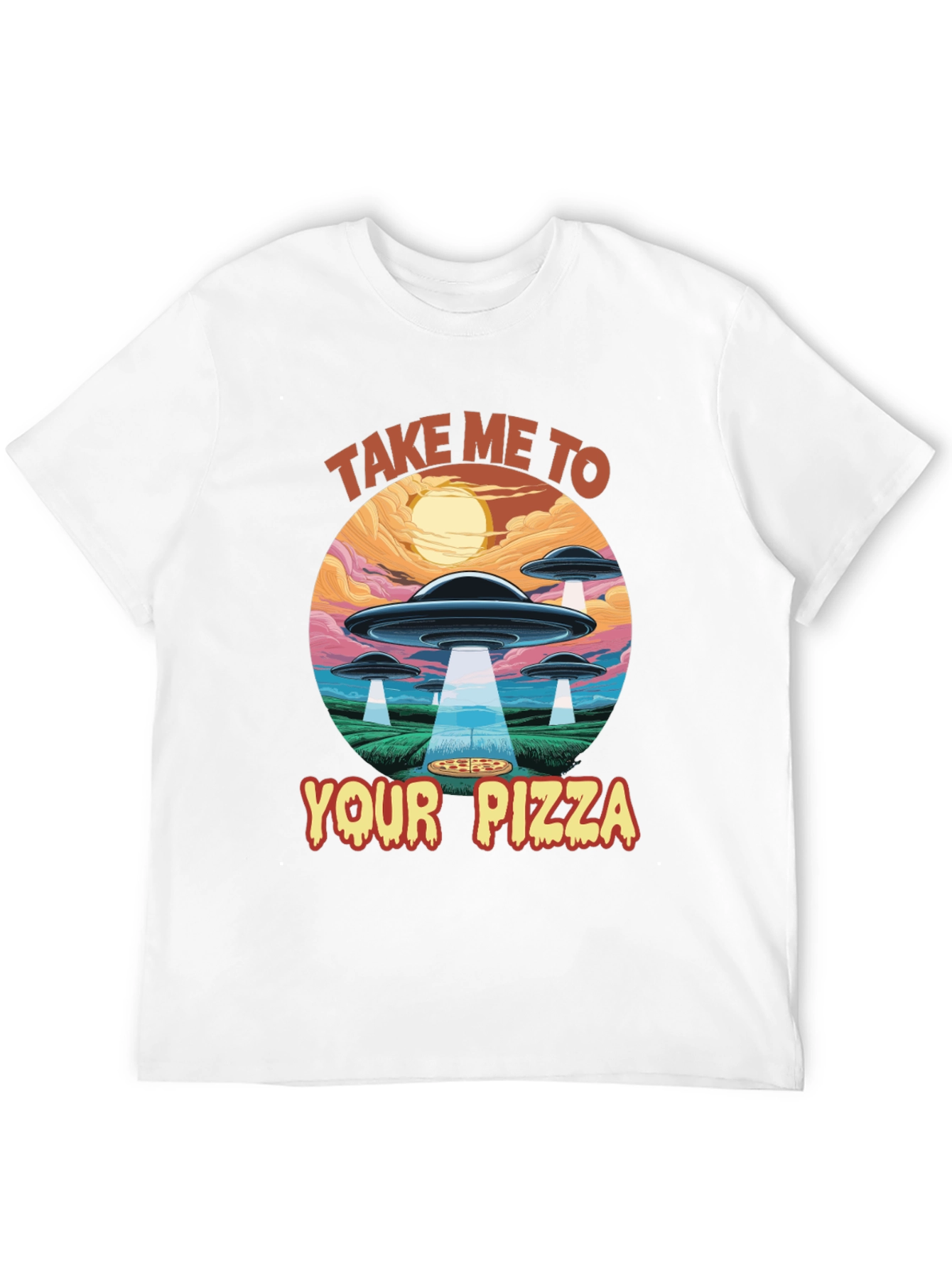 Take Me To Your Pizza Graphic T-Shirt