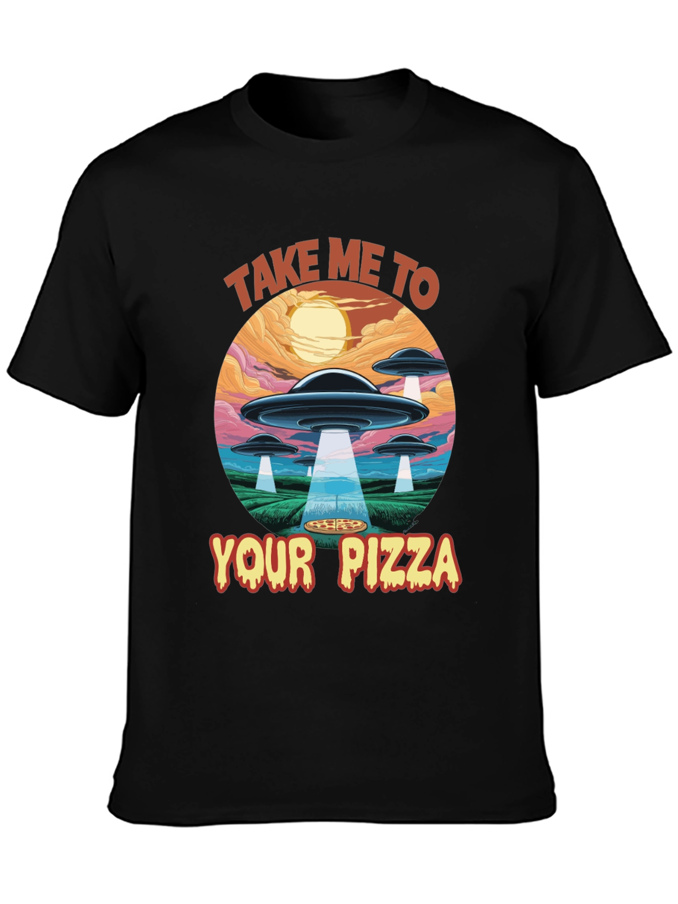 Take Me To Your Pizza Graphic T-Shirt