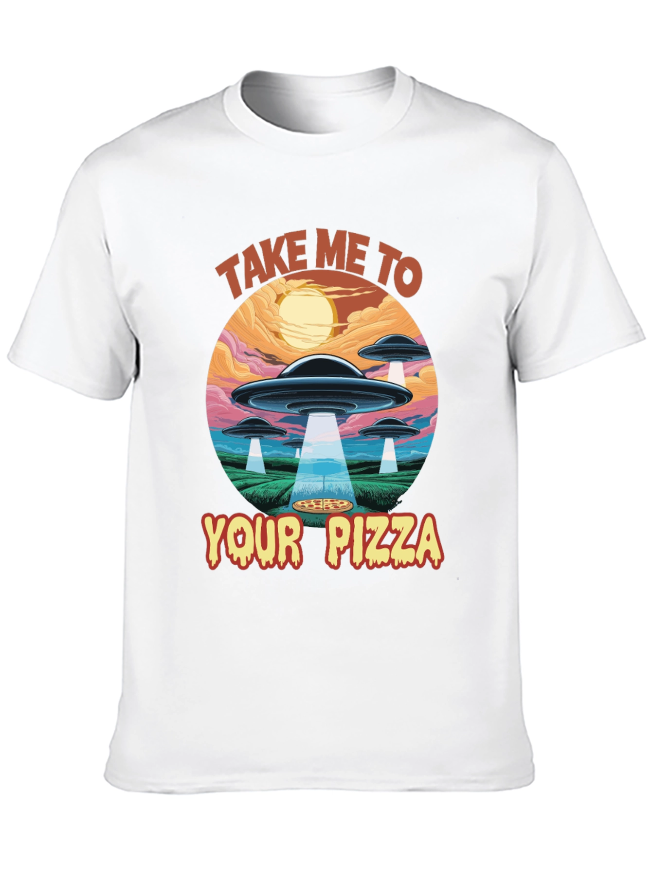 Take Me To Your Pizza Graphic T-Shirt