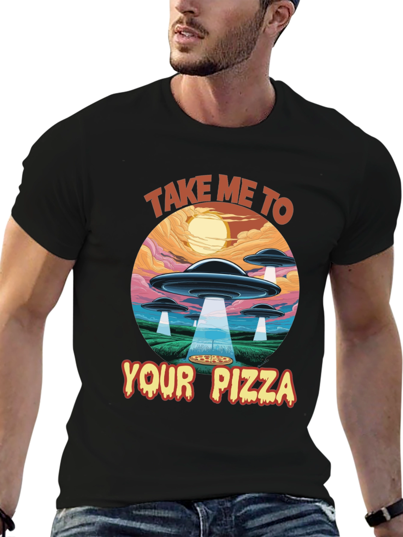 Take Me To Your Pizza Graphic T-Shirt