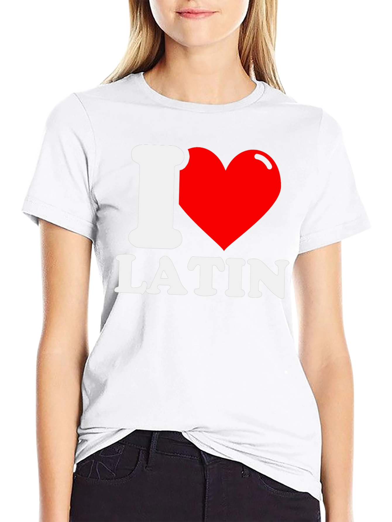 I Love Latin T-Shirt - Black Graphic Tee