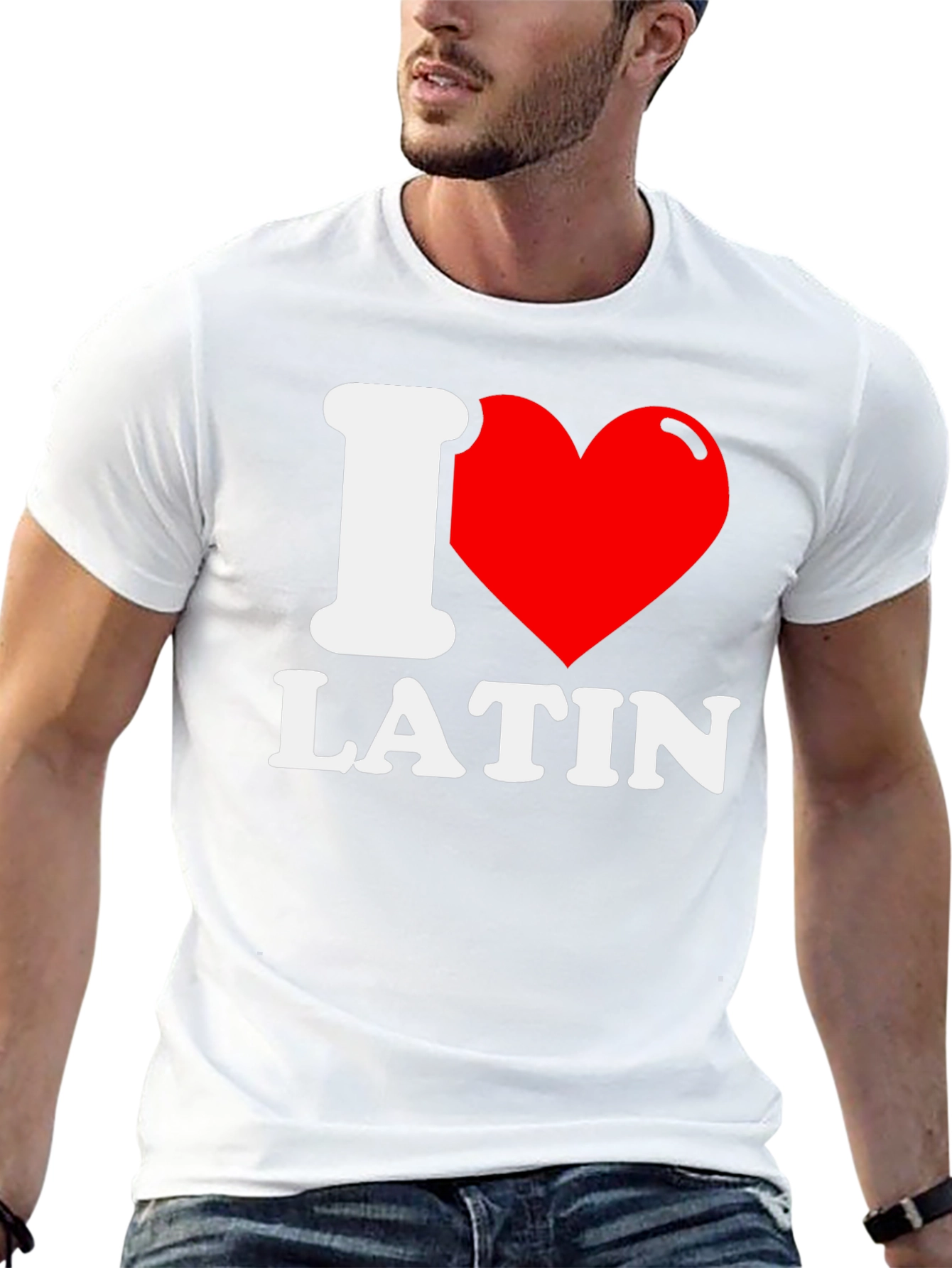 I Love Latin T-Shirt - Black Graphic Tee