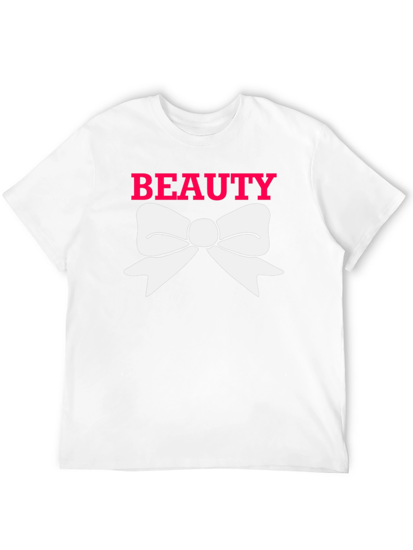 Beauty Bow Tee - Stylish Graphic T-Shirt