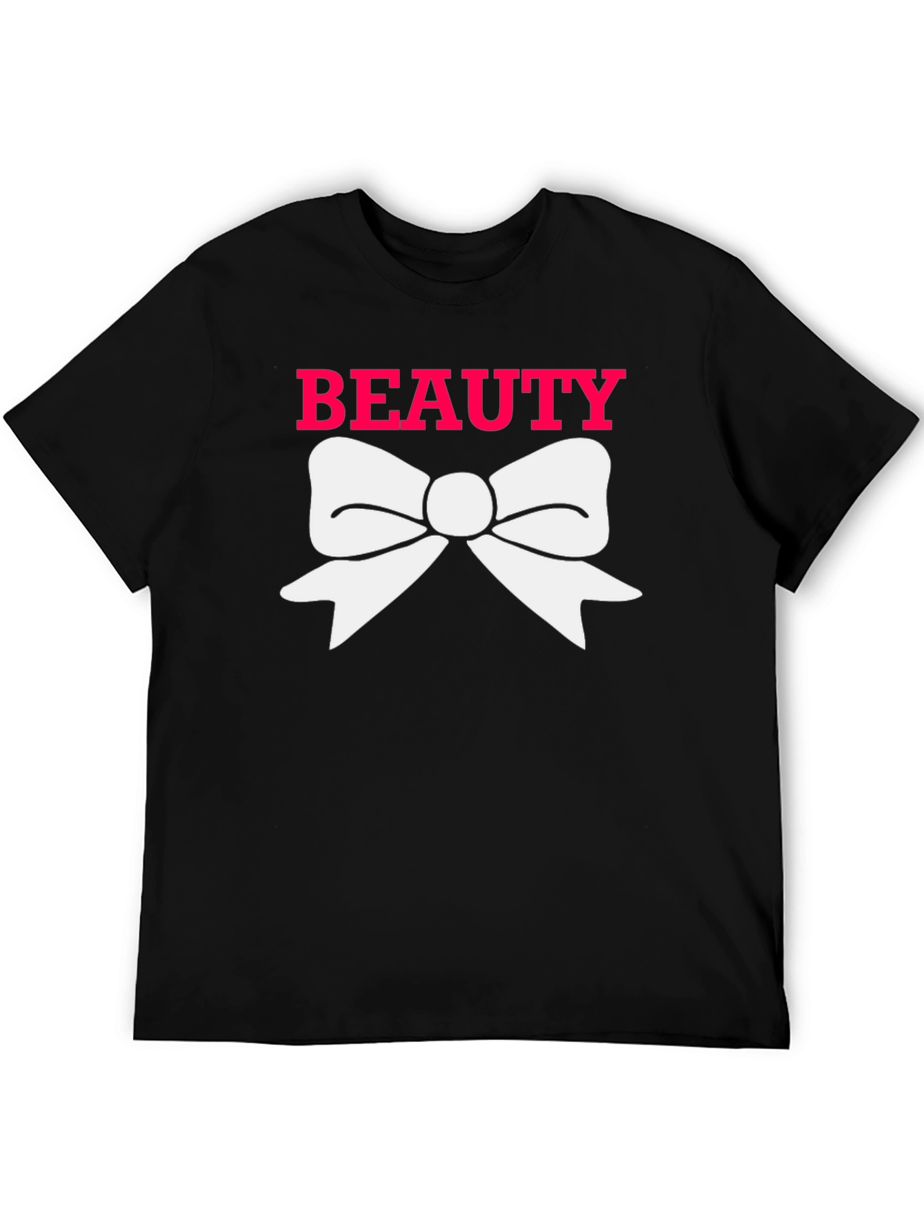 Beauty Bow Tee - Stylish Graphic T-Shirt