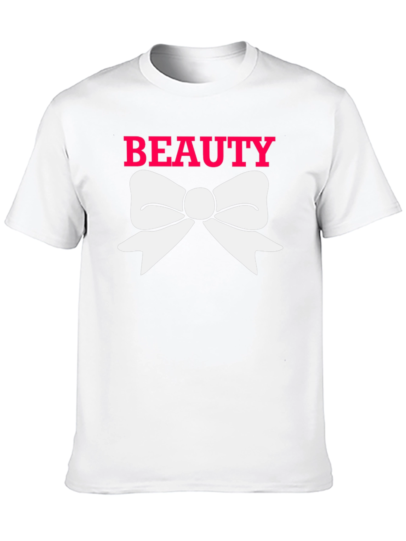 Beauty Bow Tee - Stylish Graphic T-Shirt