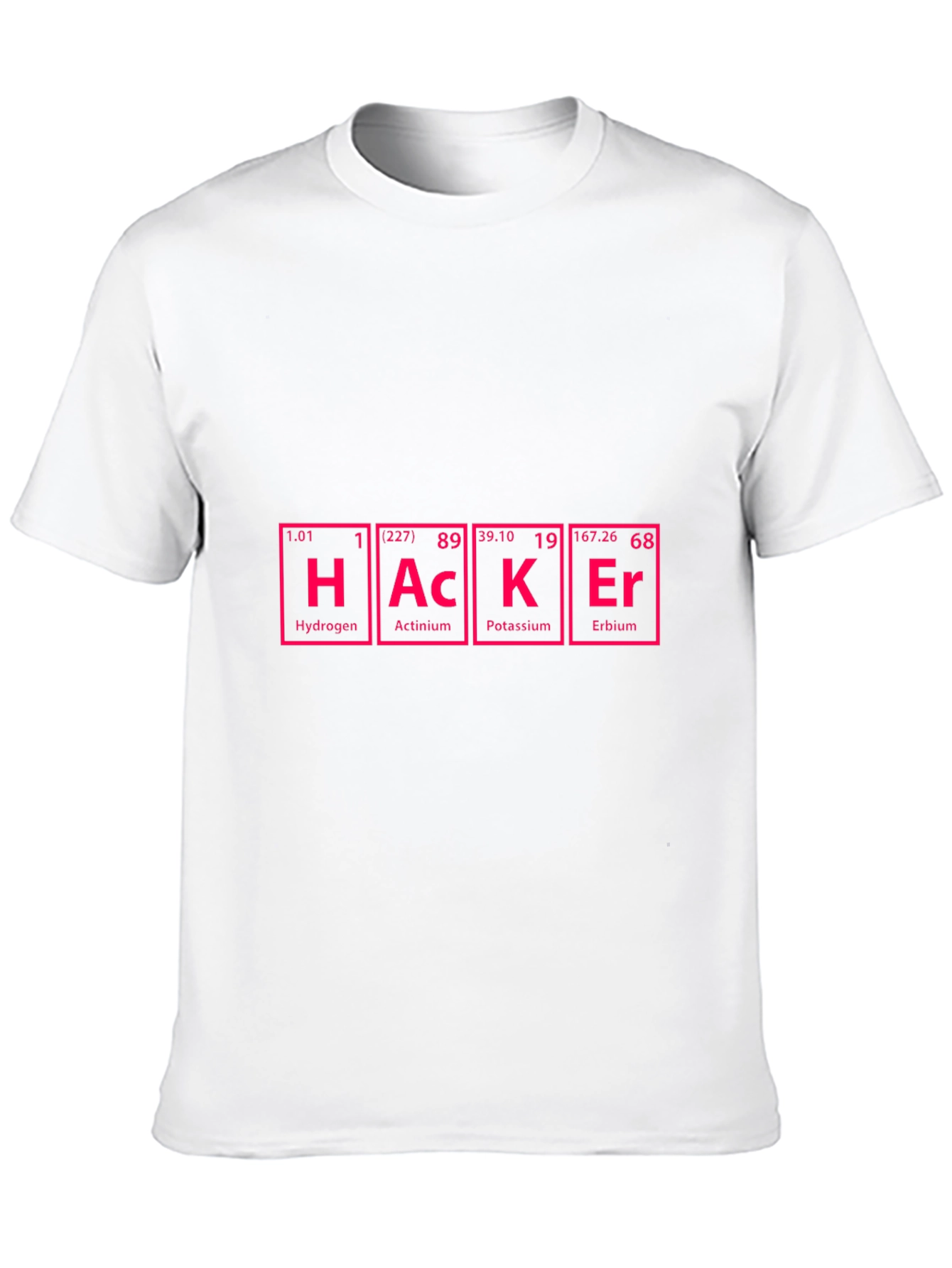 Hacker Periodic Table Style Graphic T-Shirt