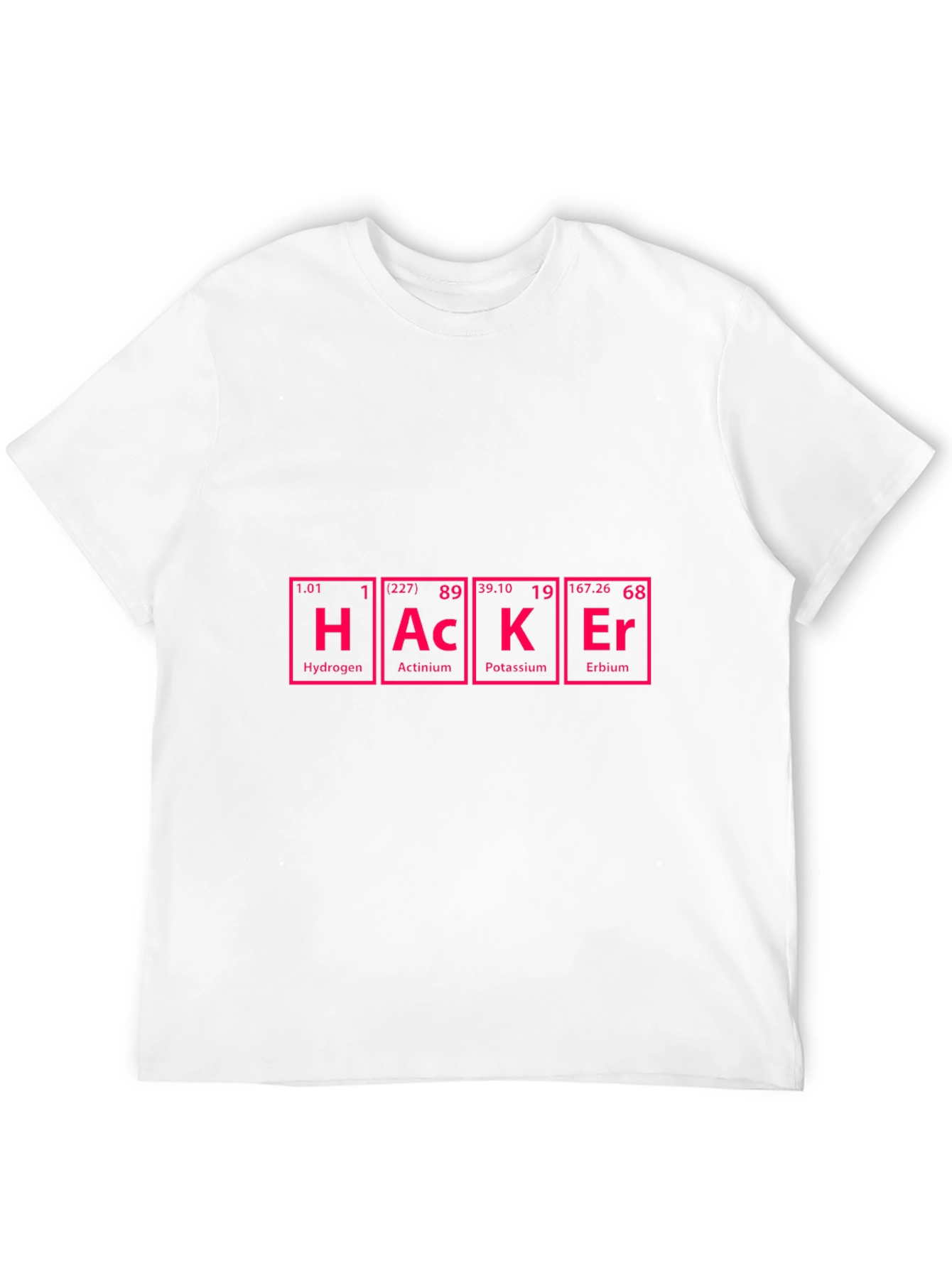 Hacker Periodic Table Style Graphic T-Shirt