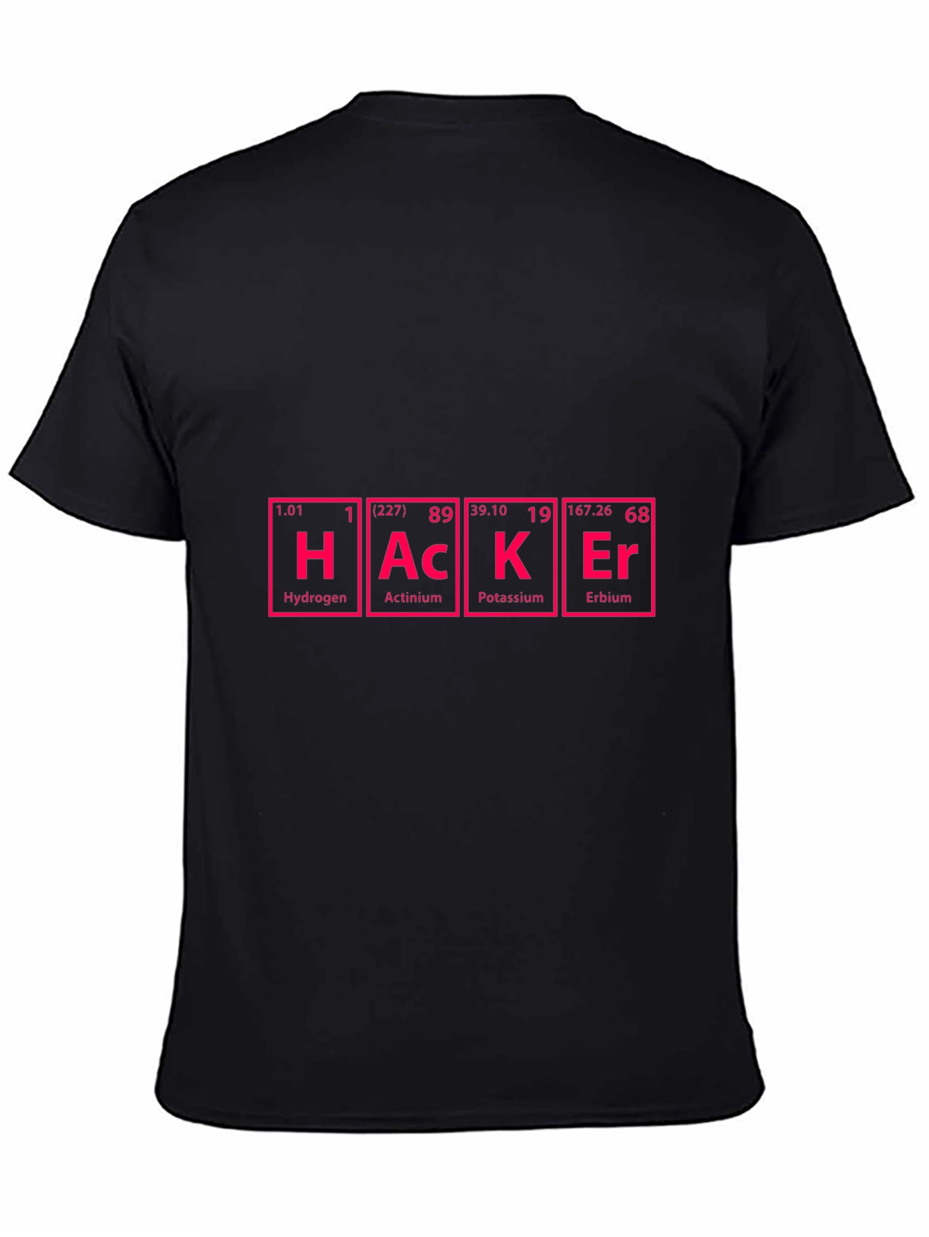 Hacker Periodic Table Style Graphic T-Shirt