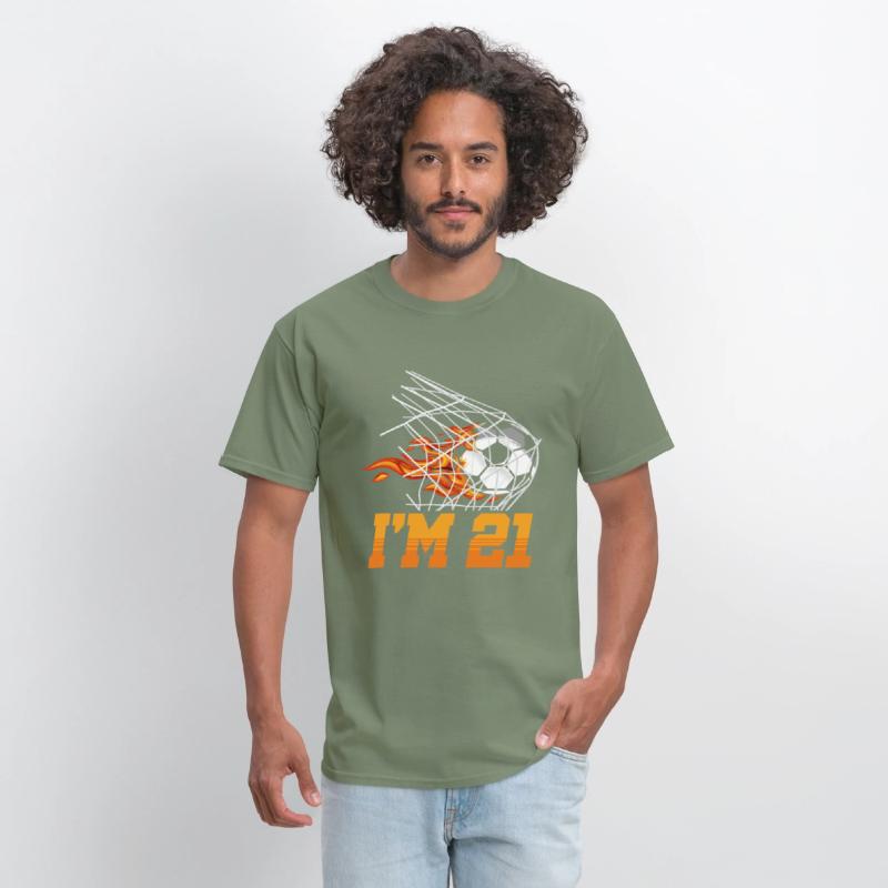 I'm 21 Sports Football Goal 21st Birthday Kid