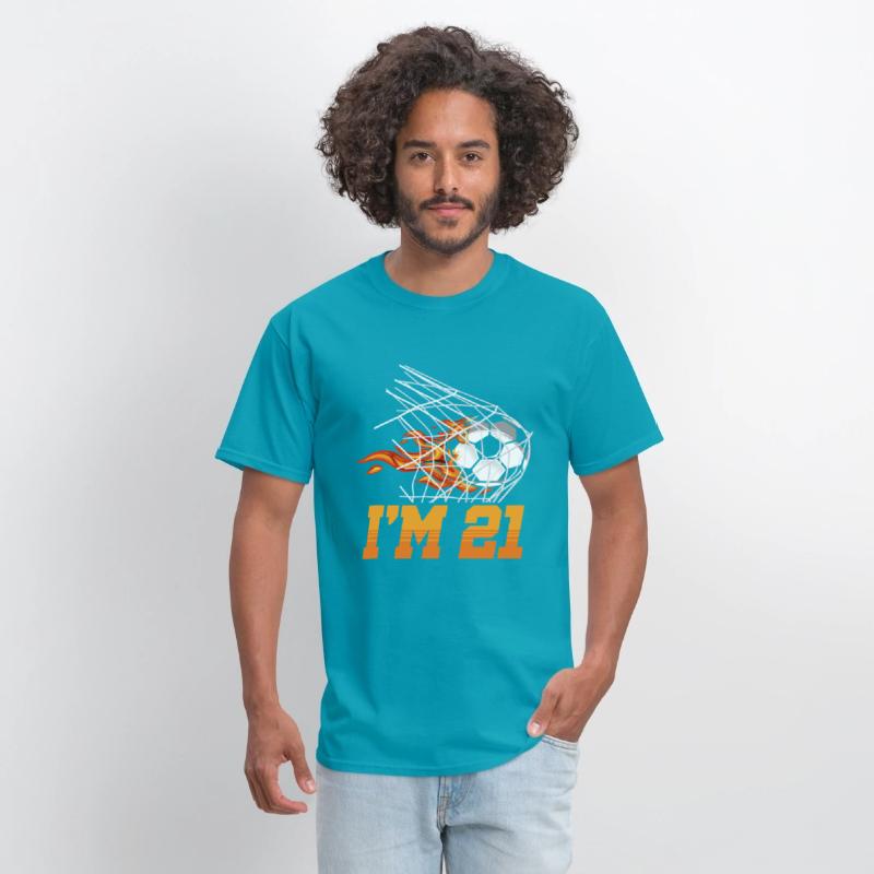 I'm 21 Sports Football Goal 21st Birthday Kid