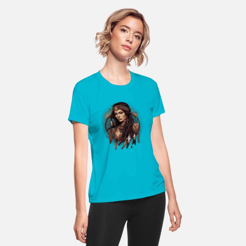 Indian Woman Spirit Dream Catcher for a Native