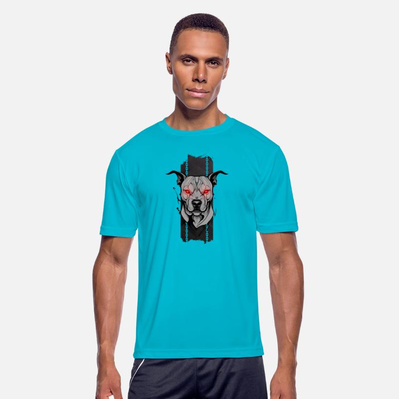 Inferno Guardian: Pit Bull's Crimson Gaze