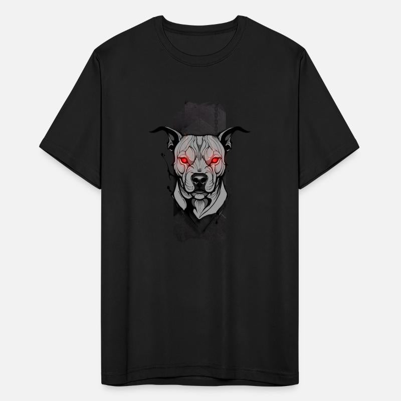 Inferno Guardian: Pit Bull's Crimson Gaze