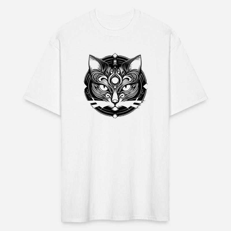 Intricate cat mandala with mystical symbols—perfec