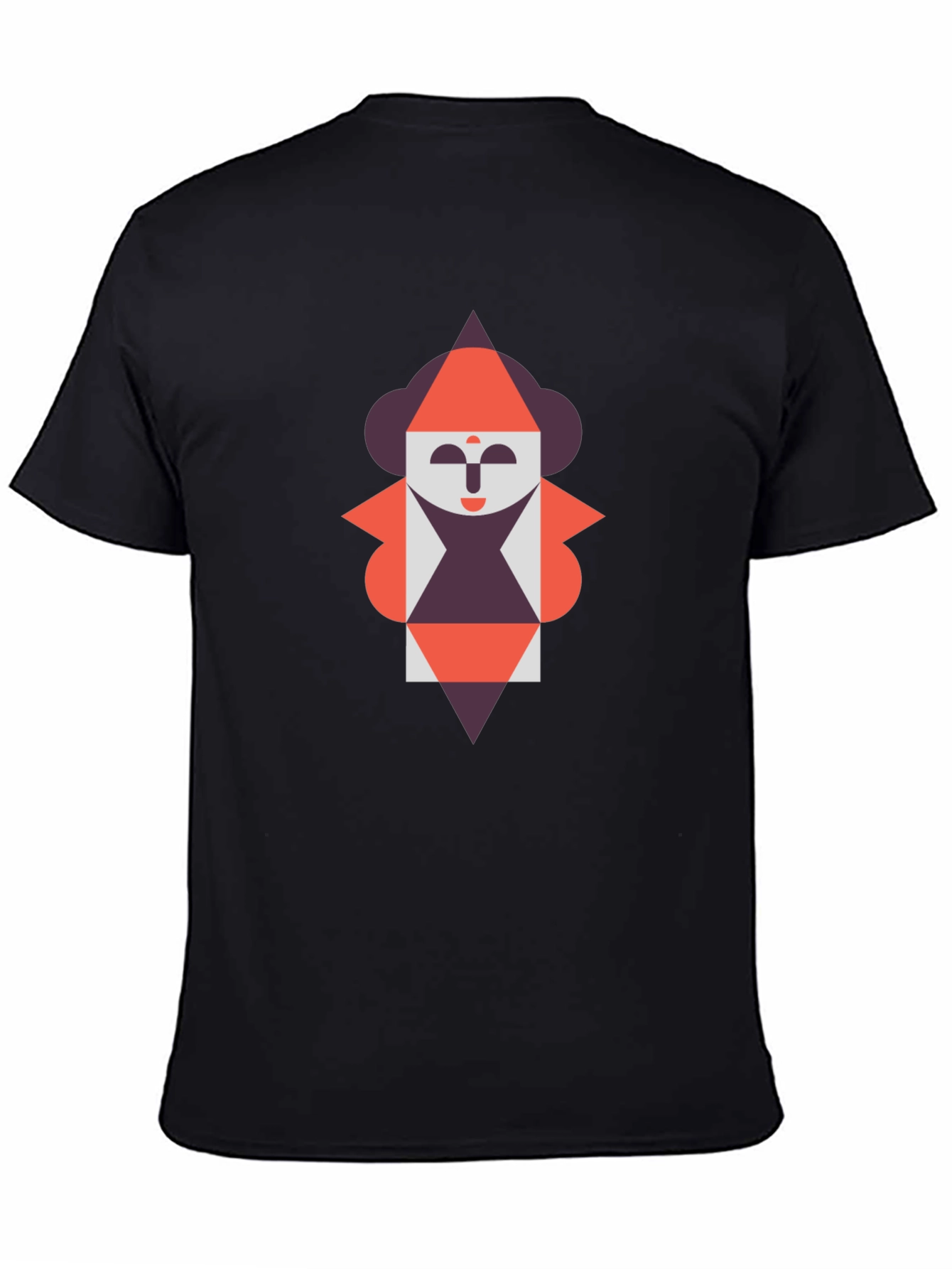 Geometric Figure Graphic Tee - Unique Design