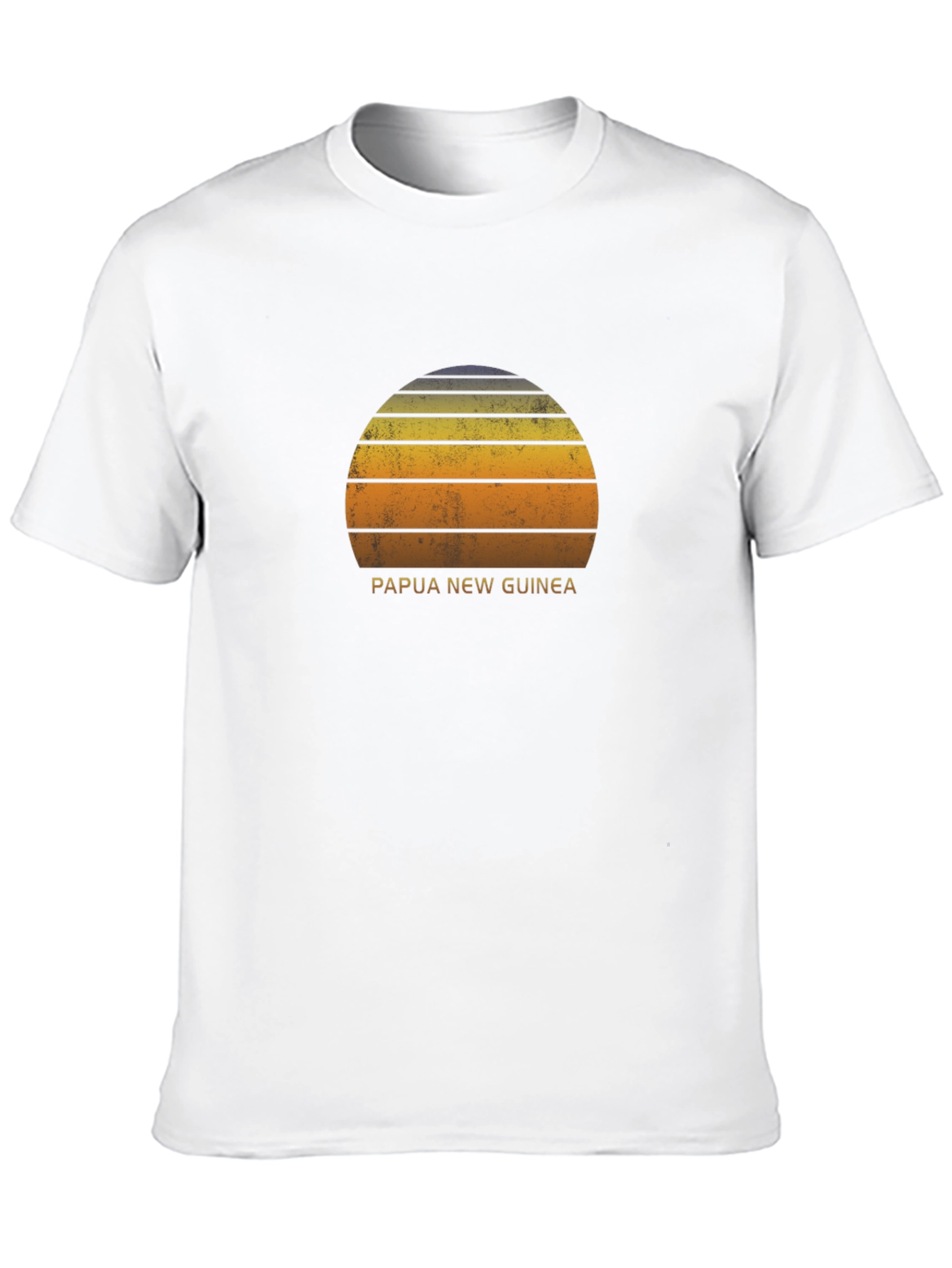 Papua New Guinea Sunset Graphic Tee - Retro Style