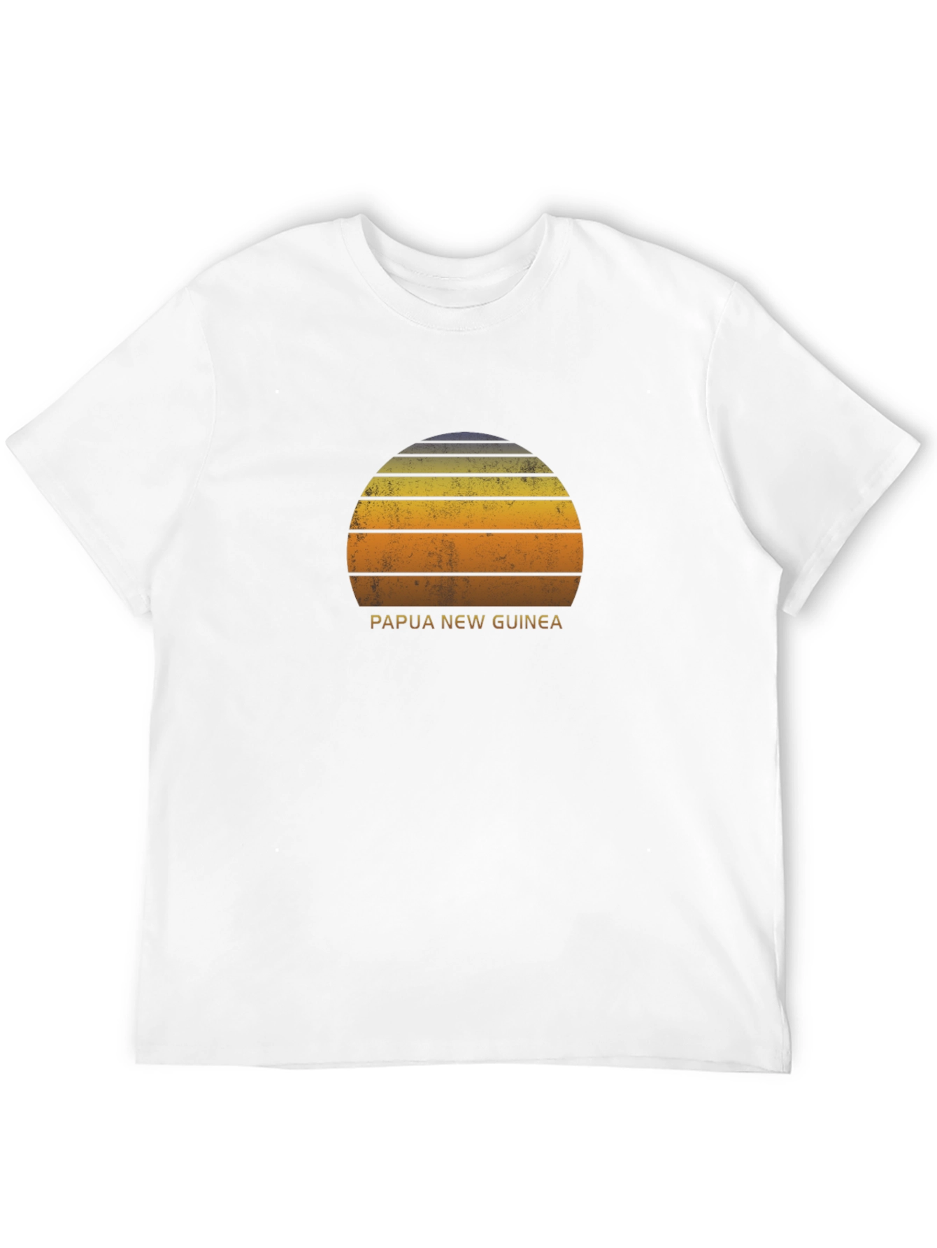 Papua New Guinea Sunset Graphic Tee - Retro Style