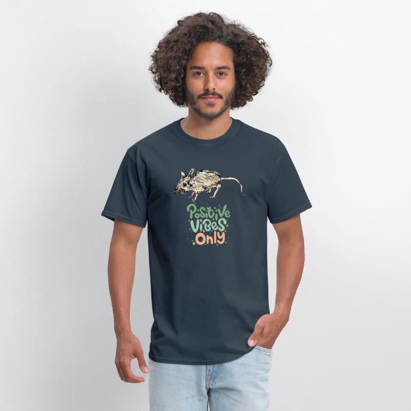 Ironic Rat Art – Positive Vibes Only Design