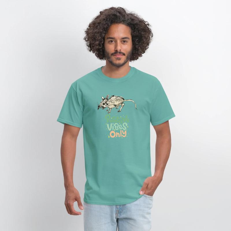 Ironic Rat Art – Positive Vibes Only Design