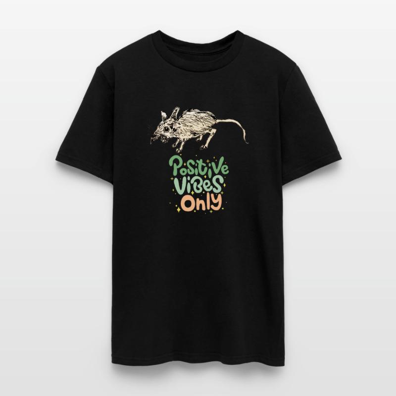 Ironic Rat Art – Positive Vibes Only Design