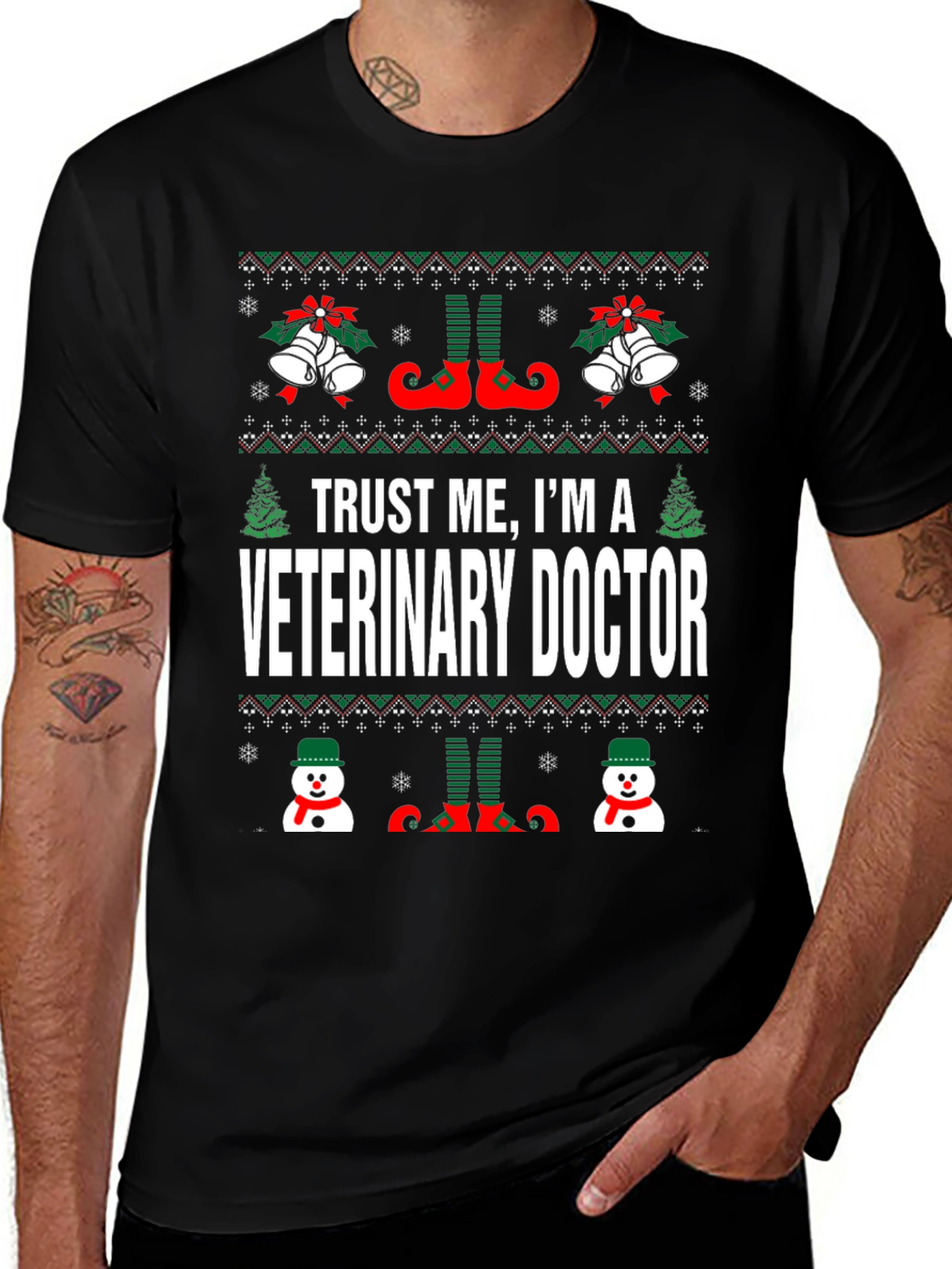 Veterinary Doctor Christmas T-Shirt