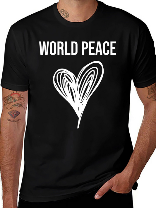 World Peace Heart Graphic Tee