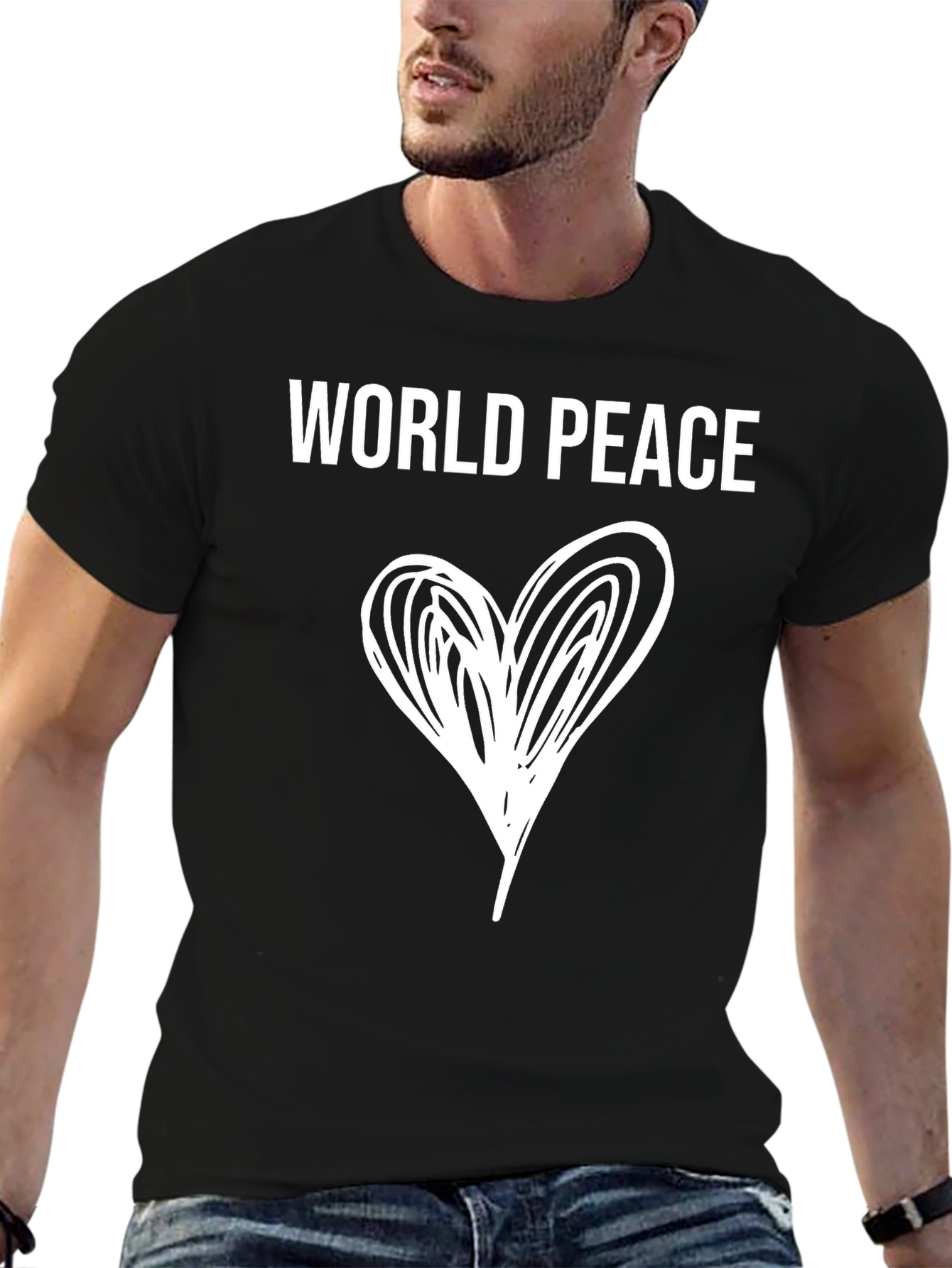 World Peace Heart Graphic Tee