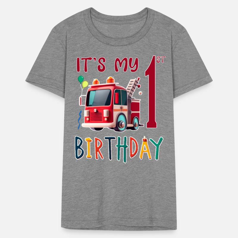 it's my 1st birthday boy Fire Truck 1 B-day Boy