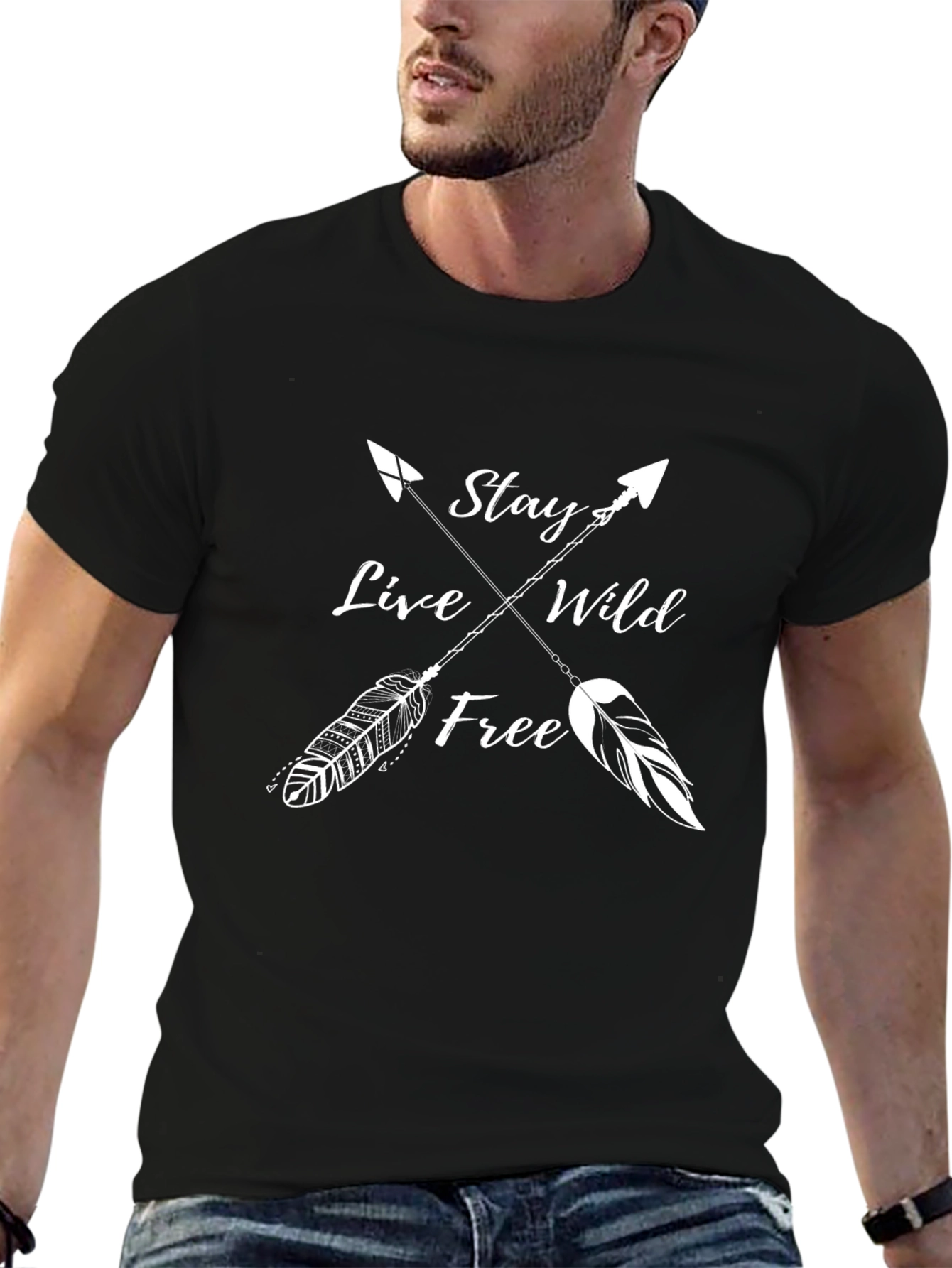 Stay Wild Free Arrow Graphic Tee