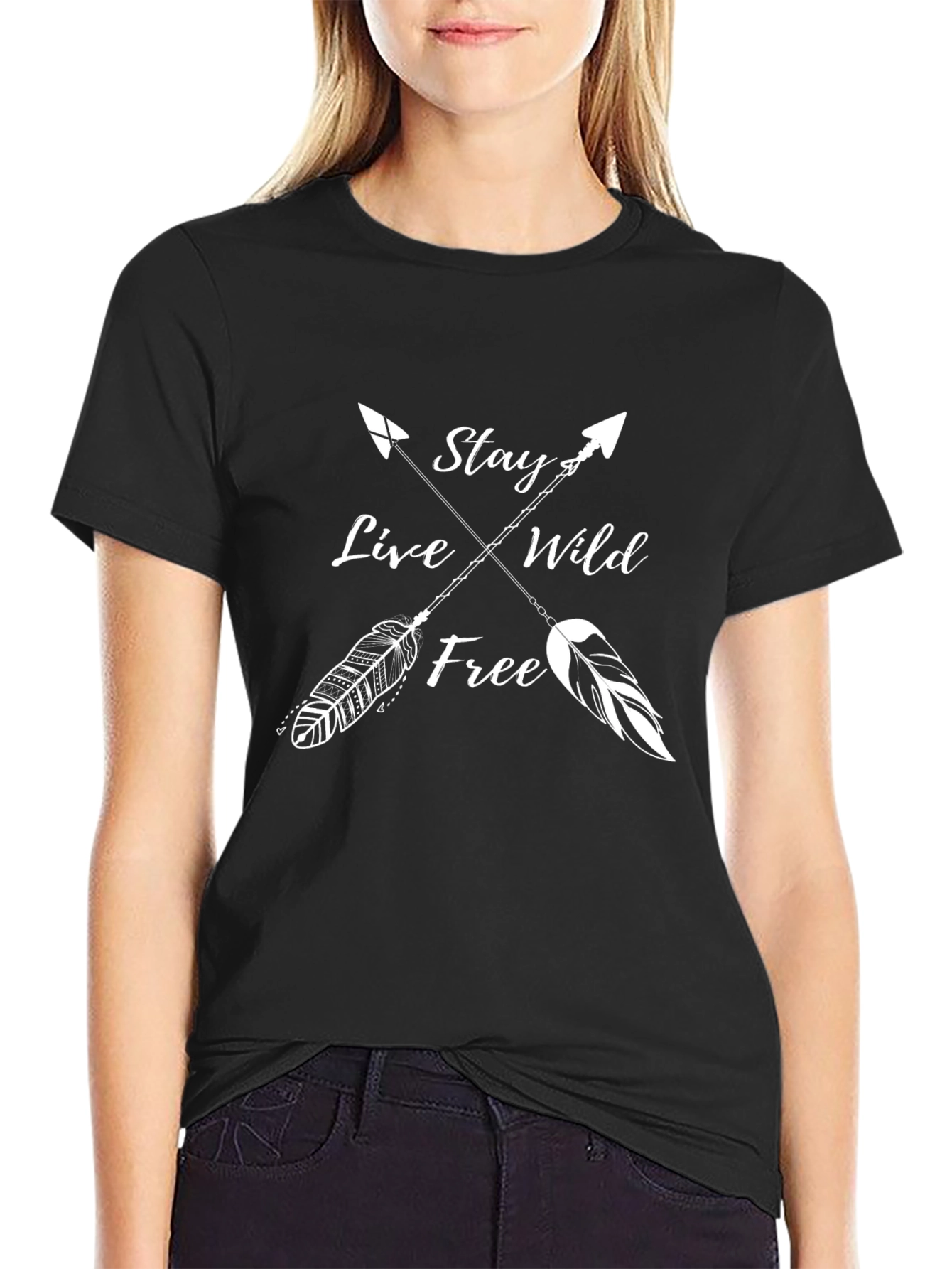 Stay Wild Free Arrow Graphic Tee