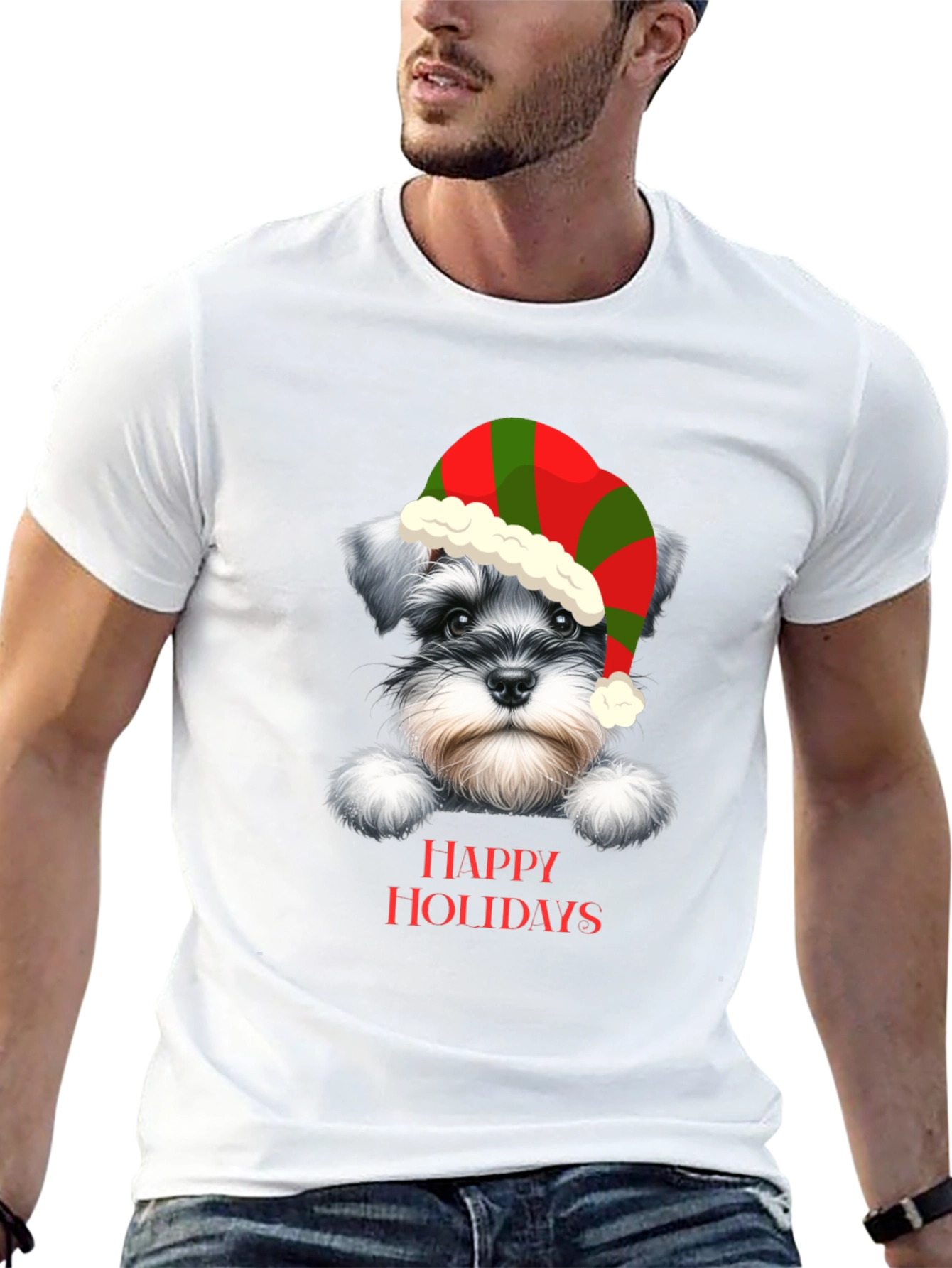 Festive Dog Holiday T-Shirt