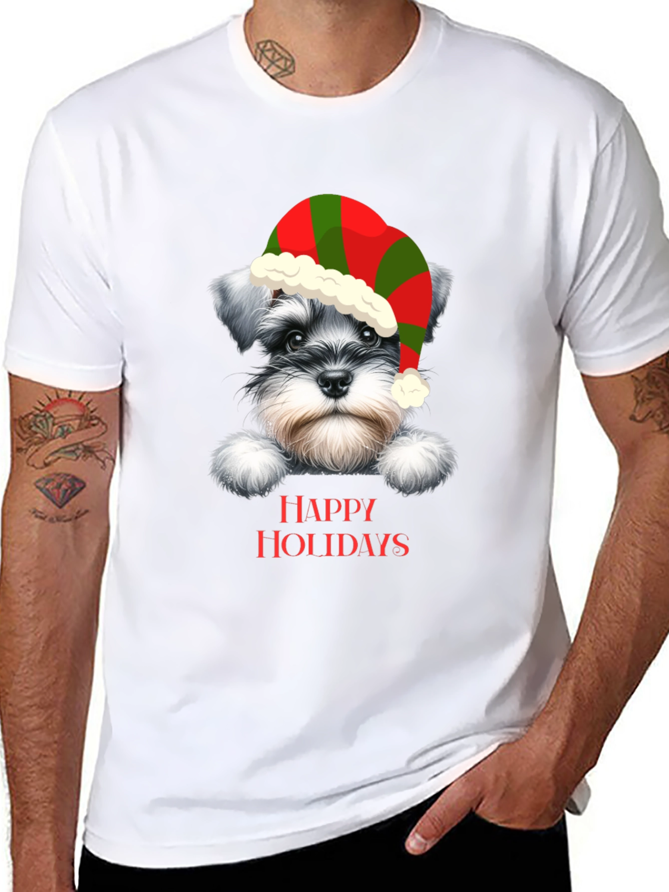 Festive Dog Holiday T-Shirt