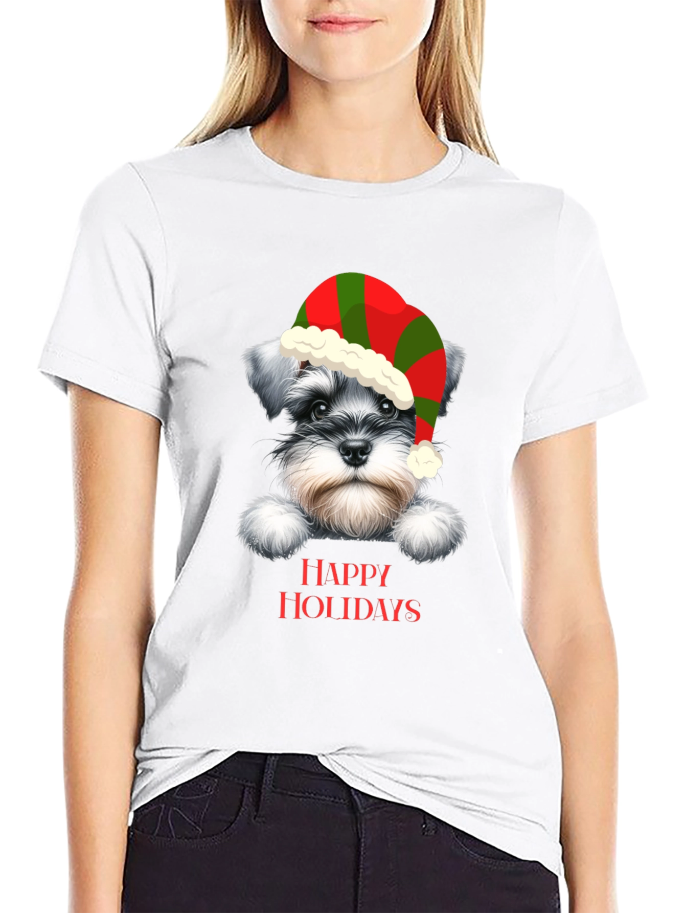Festive Dog Holiday T-Shirt