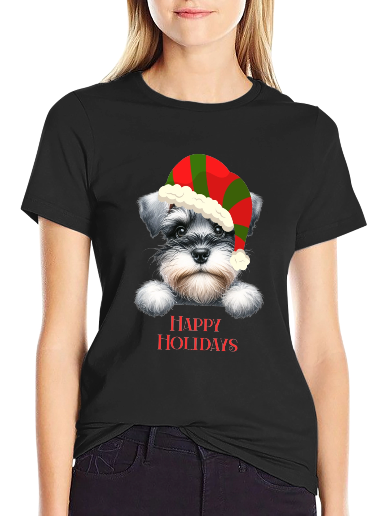 Festive Dog Holiday T-Shirt