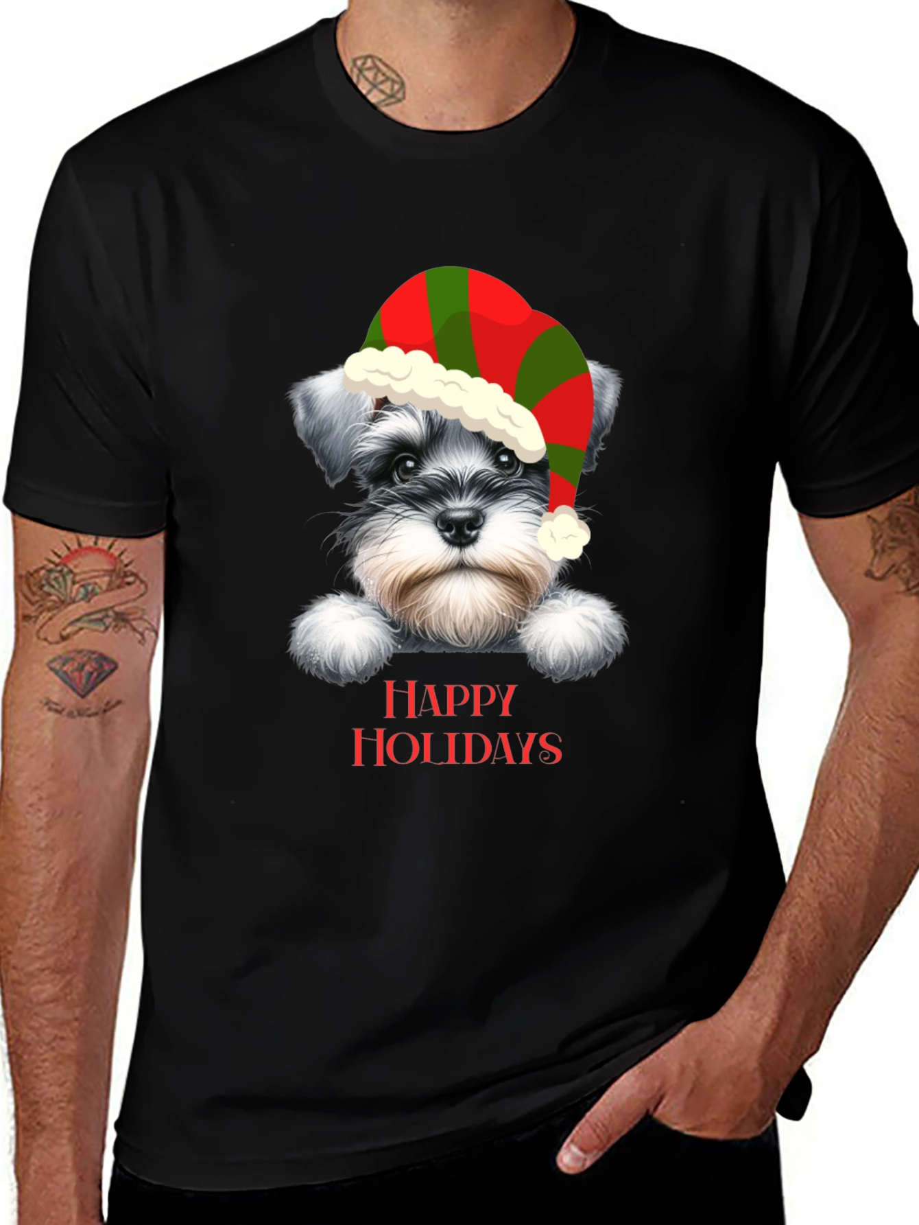 Festive Dog Holiday T-Shirt