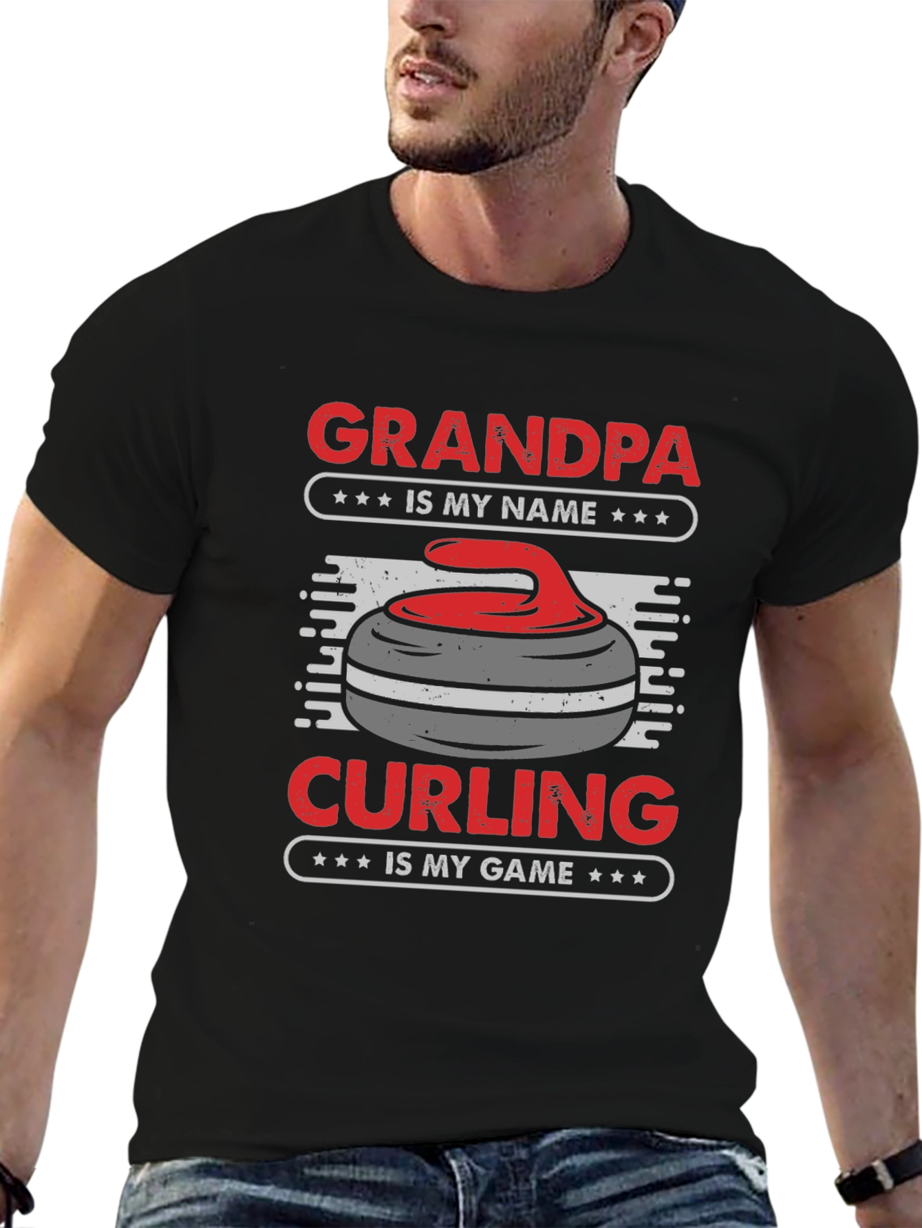 Grandpa Curling T-Shirt