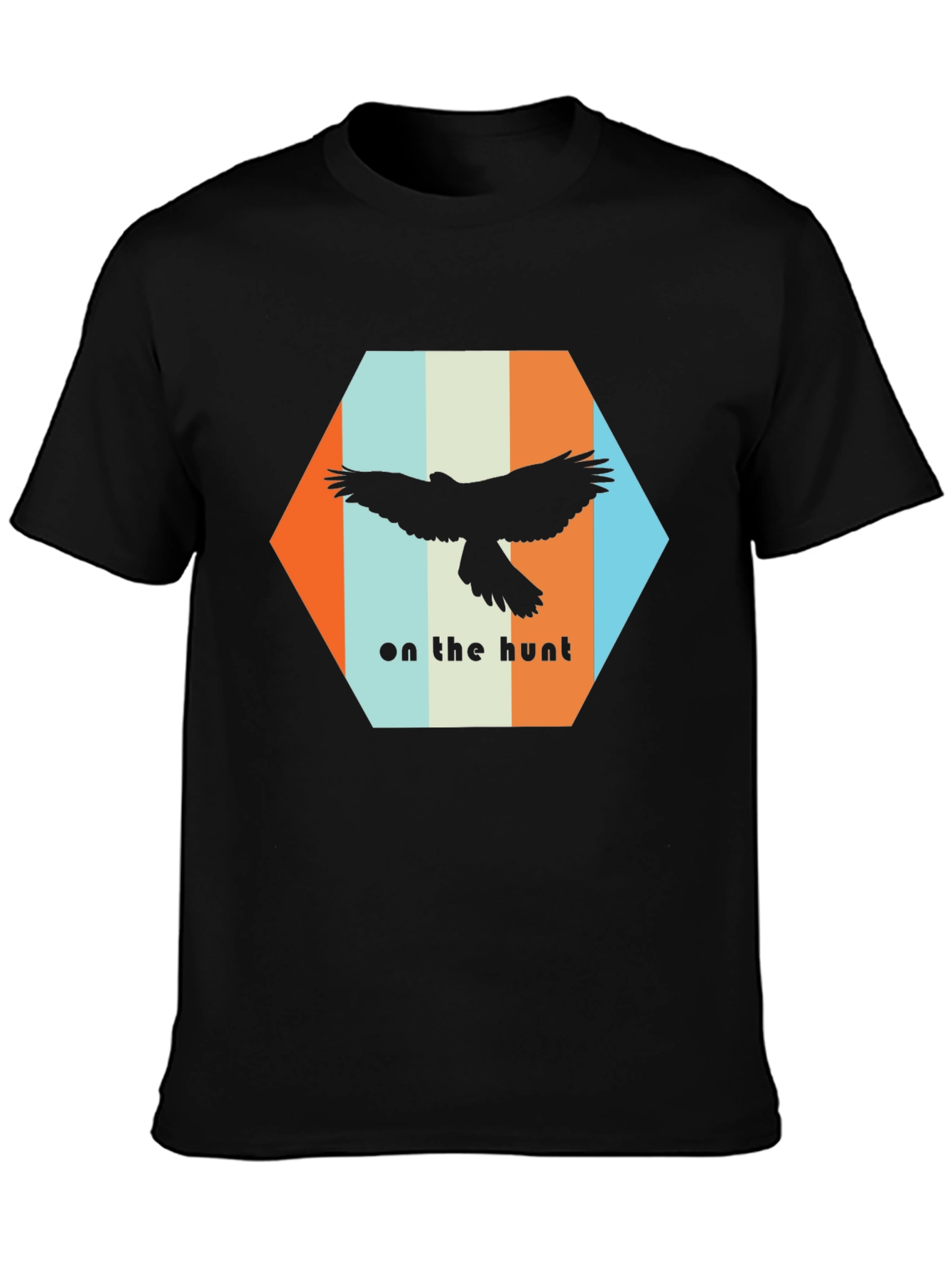 On The Hunt Graphic T-Shirt - Bird Silhouette Design