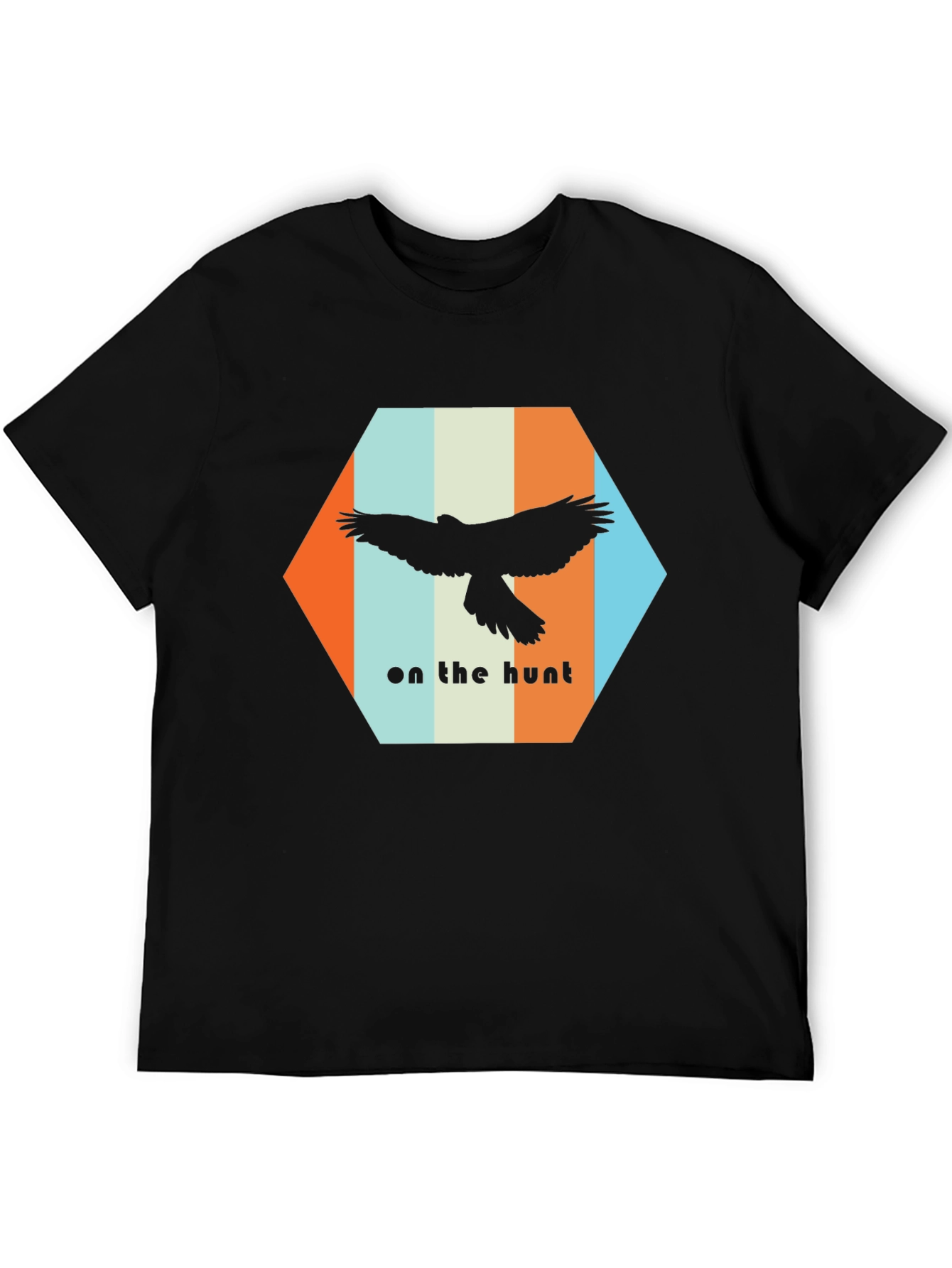 On The Hunt Graphic T-Shirt - Bird Silhouette Design