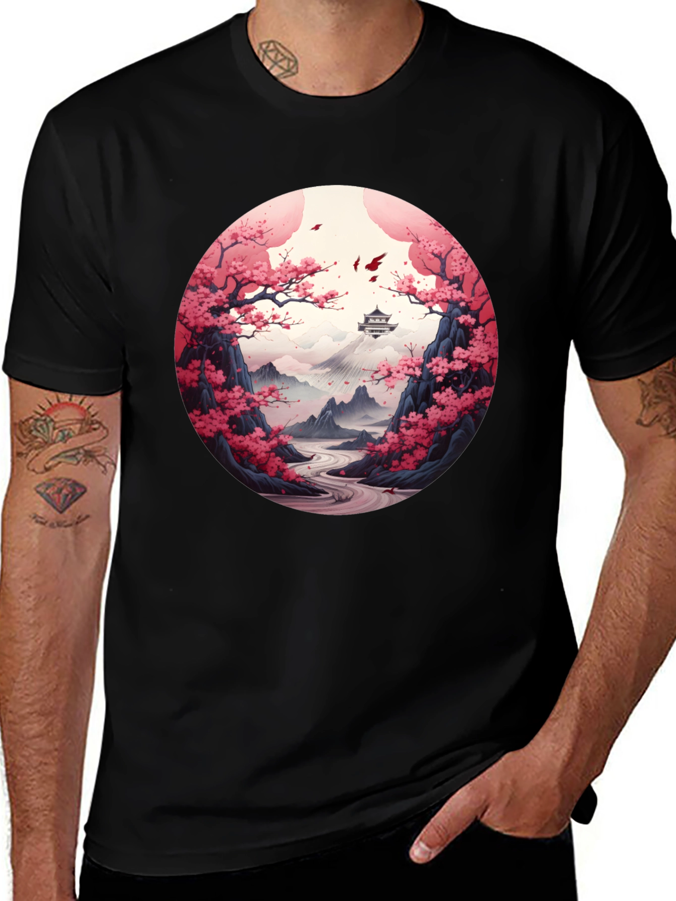 Cherry Blossom Mountain T-Shirt
