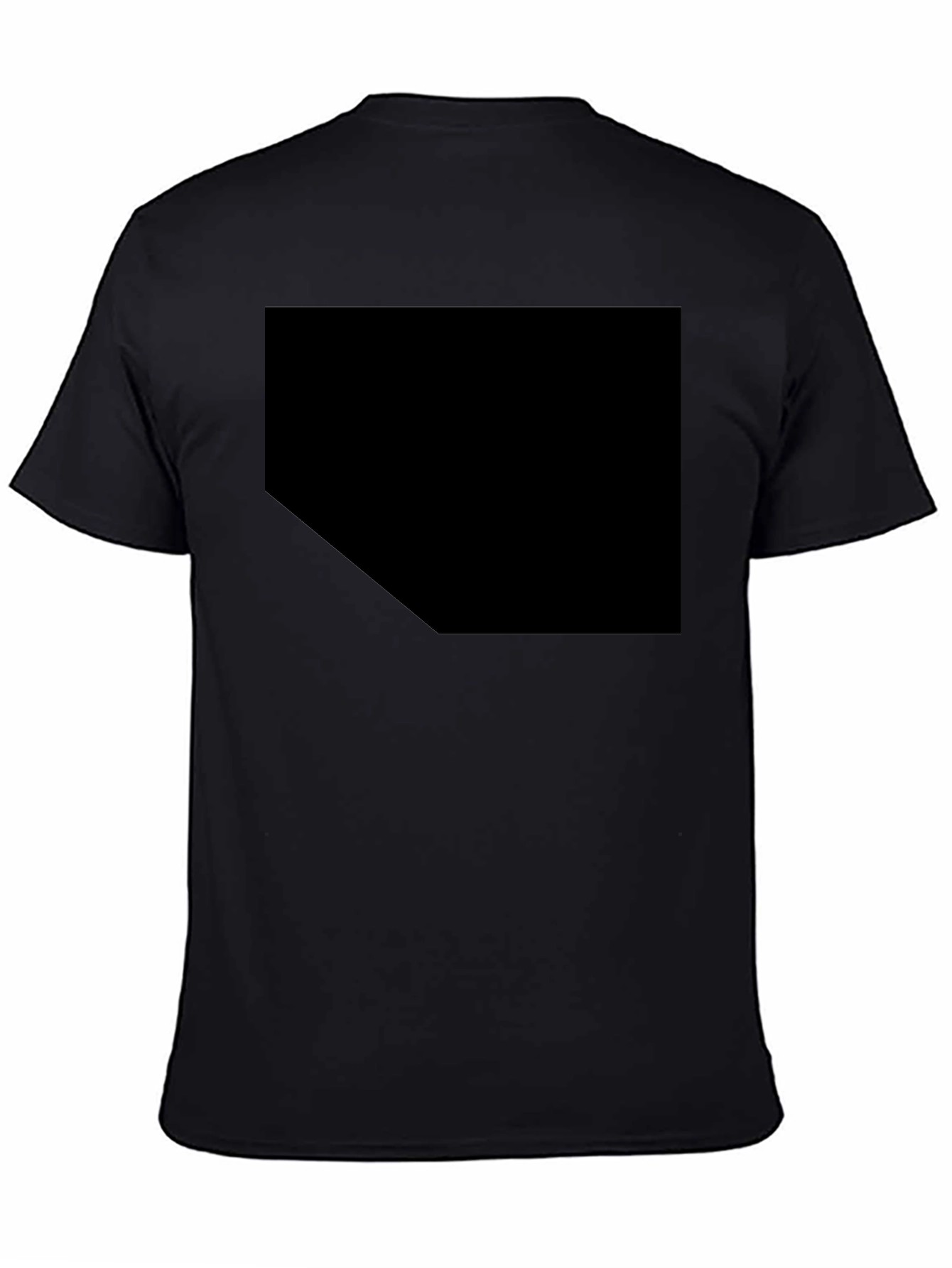 Solid Black Crew Neck T-Shirt