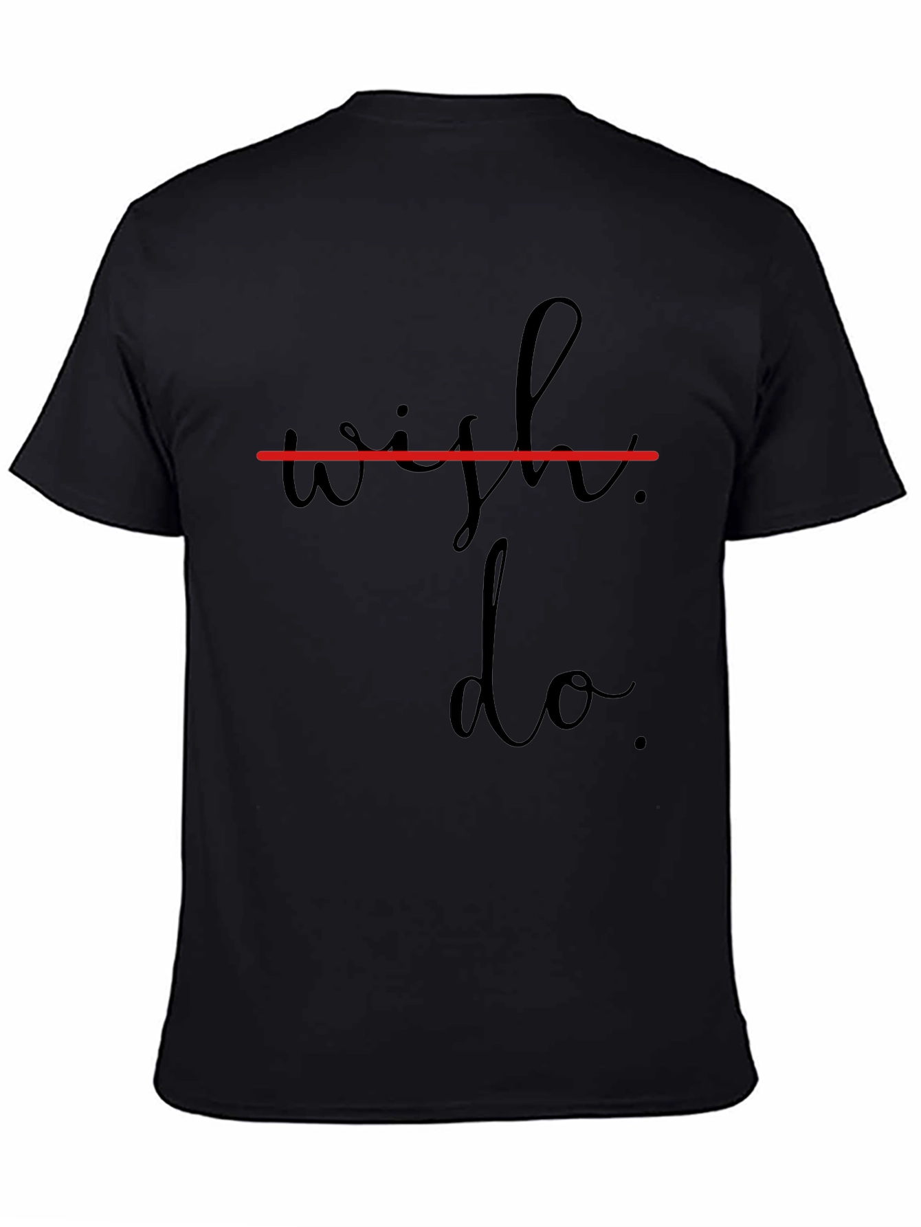 Wish Do T-Shirt - Stylish Mens Black Tee
