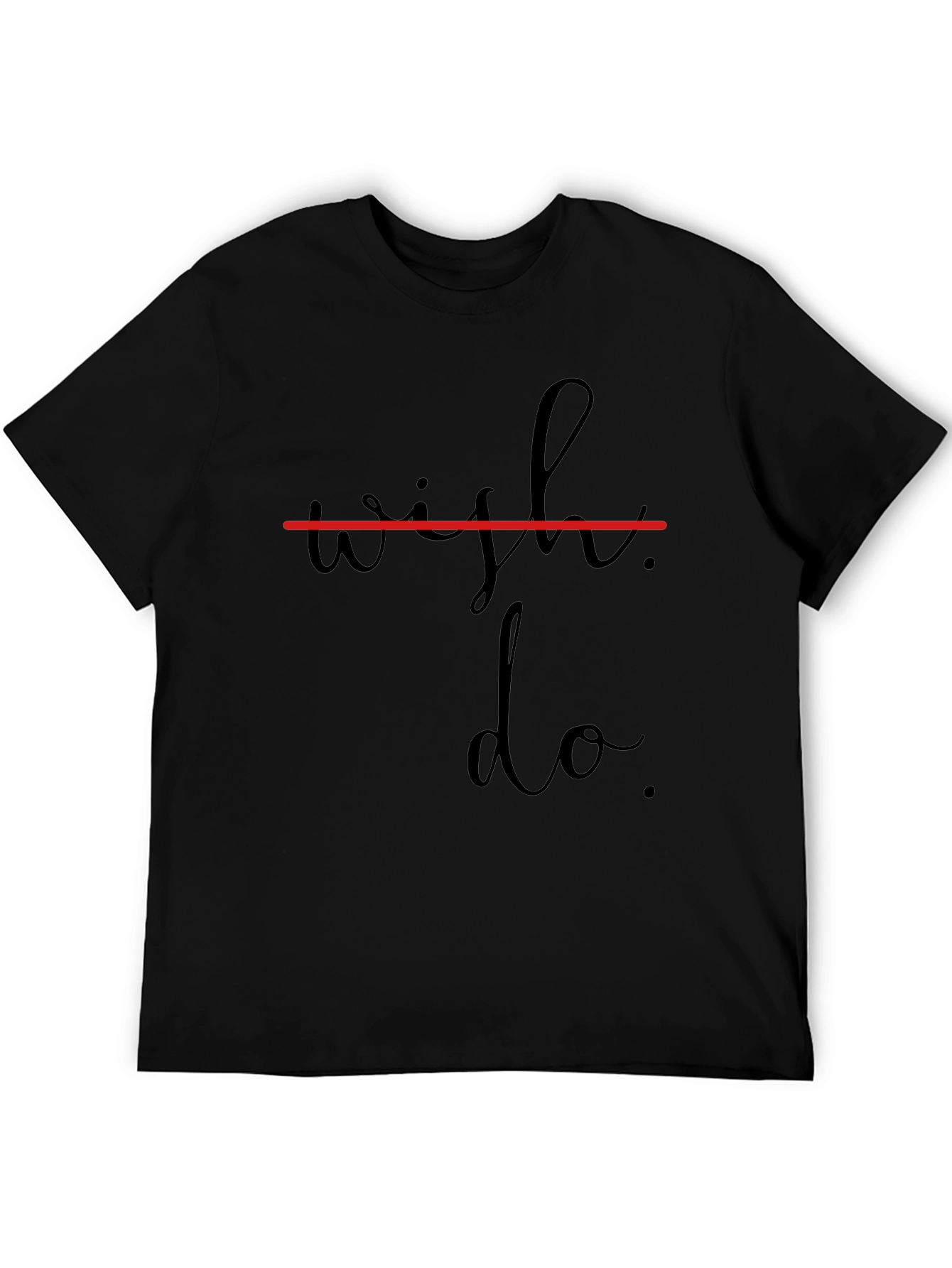 Wish Do T-Shirt - Stylish Mens Black Tee