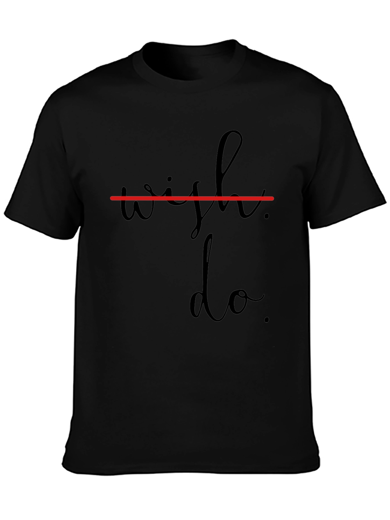 Wish Do T-Shirt - Stylish Mens Black Tee
