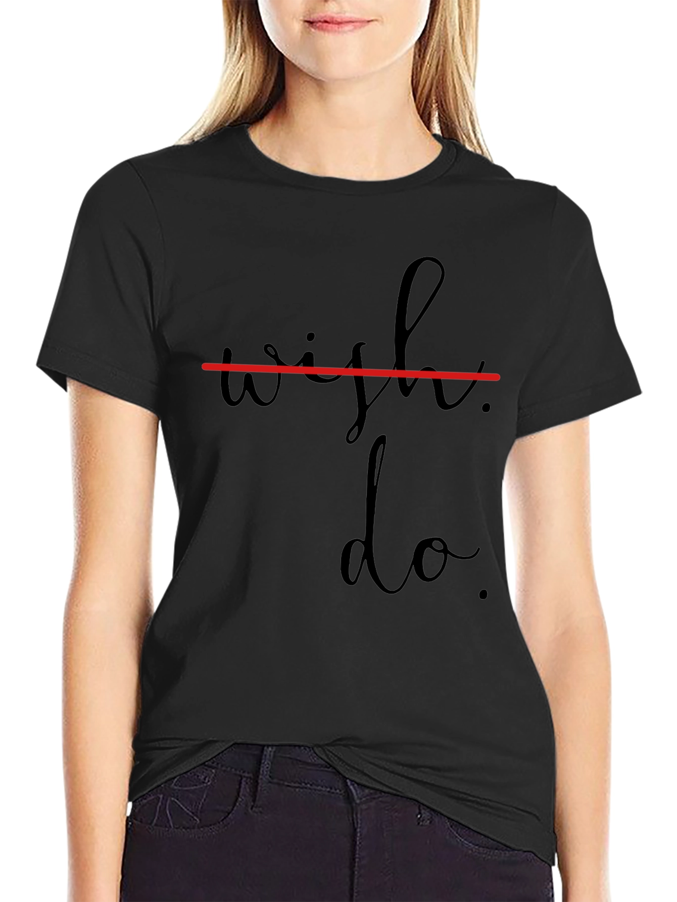 Wish Do T-Shirt - Stylish Mens Black Tee