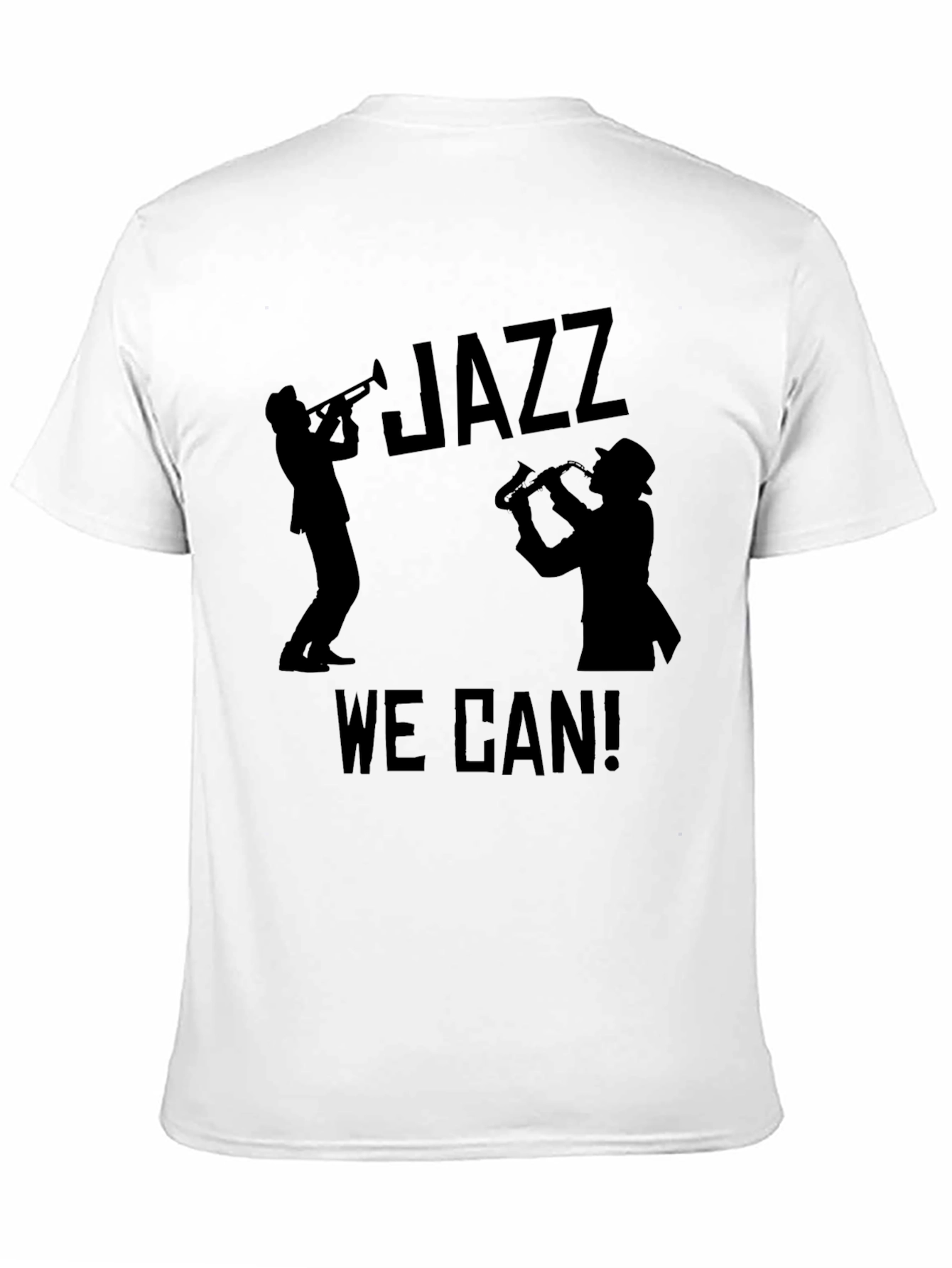 Jazz We Can! Graphic T-Shirt - Black Cotton Tee