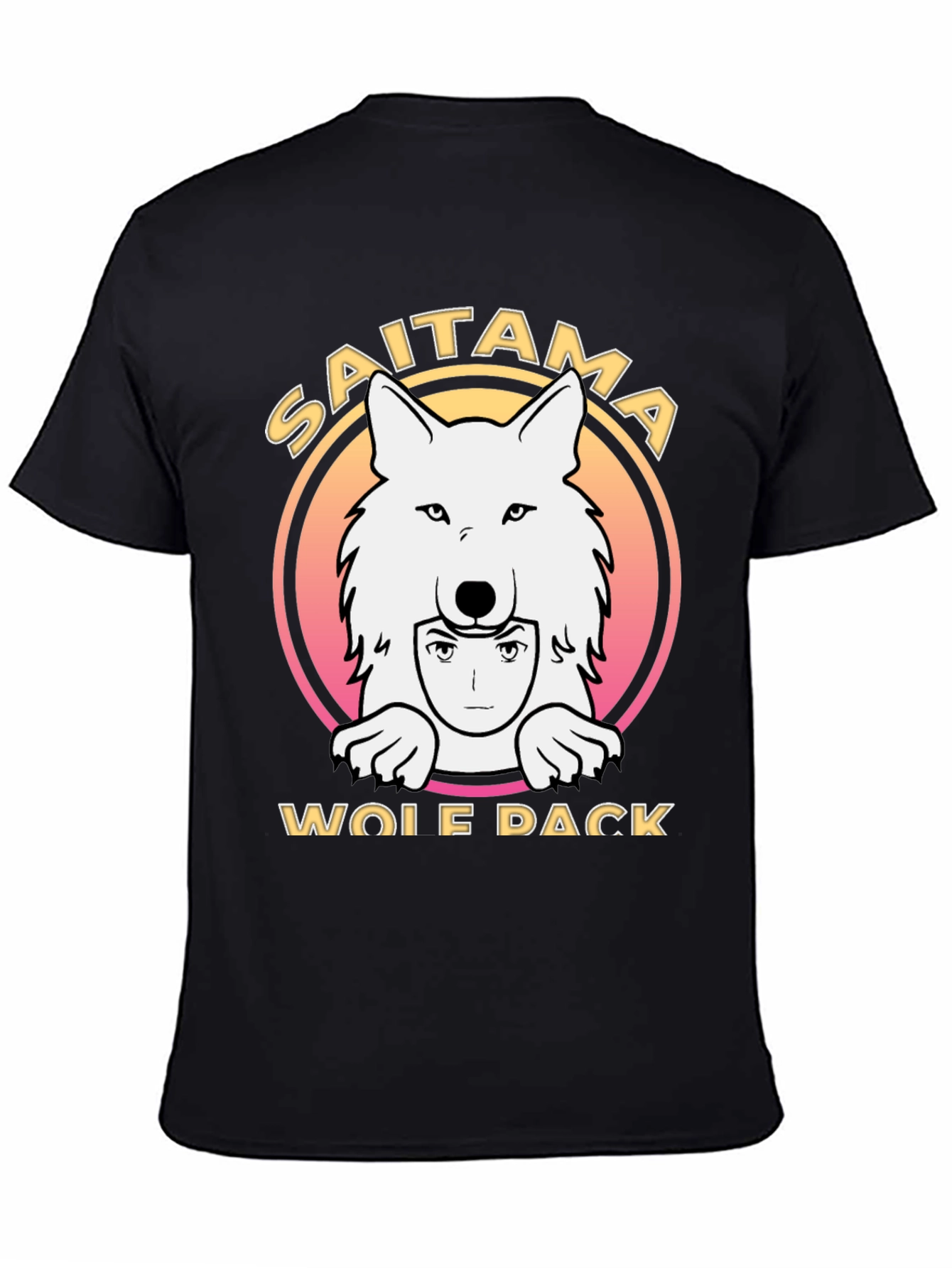 Saitama Wolf Pack T-Shirt - Anime Inspired Design