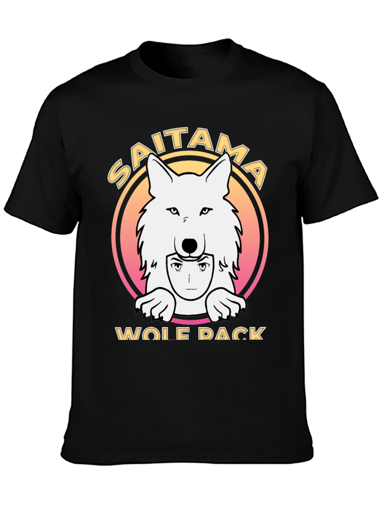Saitama Wolf Pack T-Shirt - Anime Inspired Design