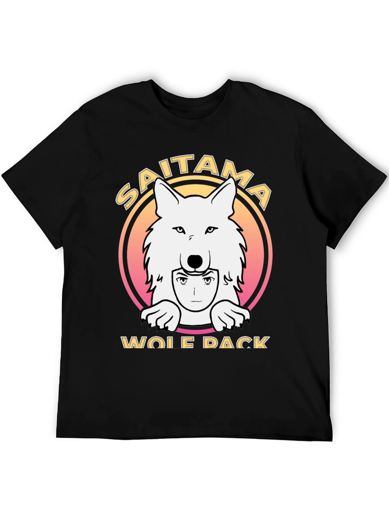 Saitama Wolf Pack T-Shirt - Anime Inspired Design