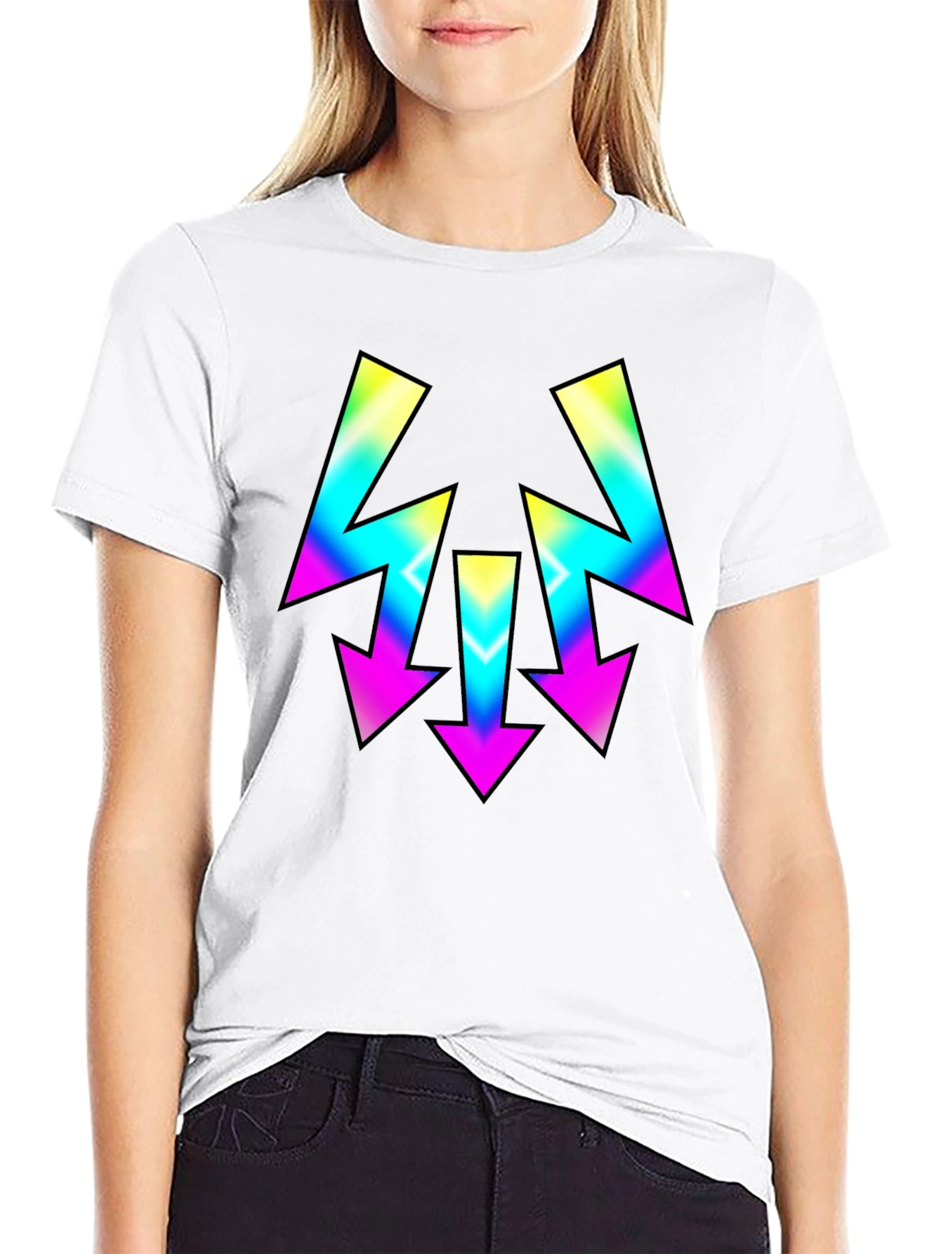 Retro Arrow Graphic Tee - Mens Black T-Shirt